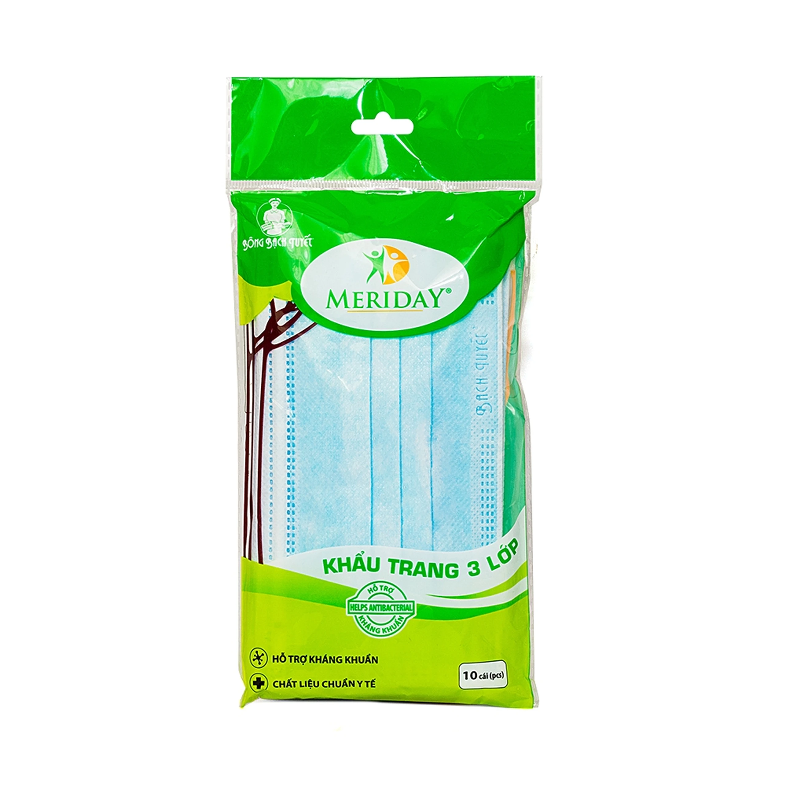 Khẩu trang 3 lớp Meriday (10 cái)