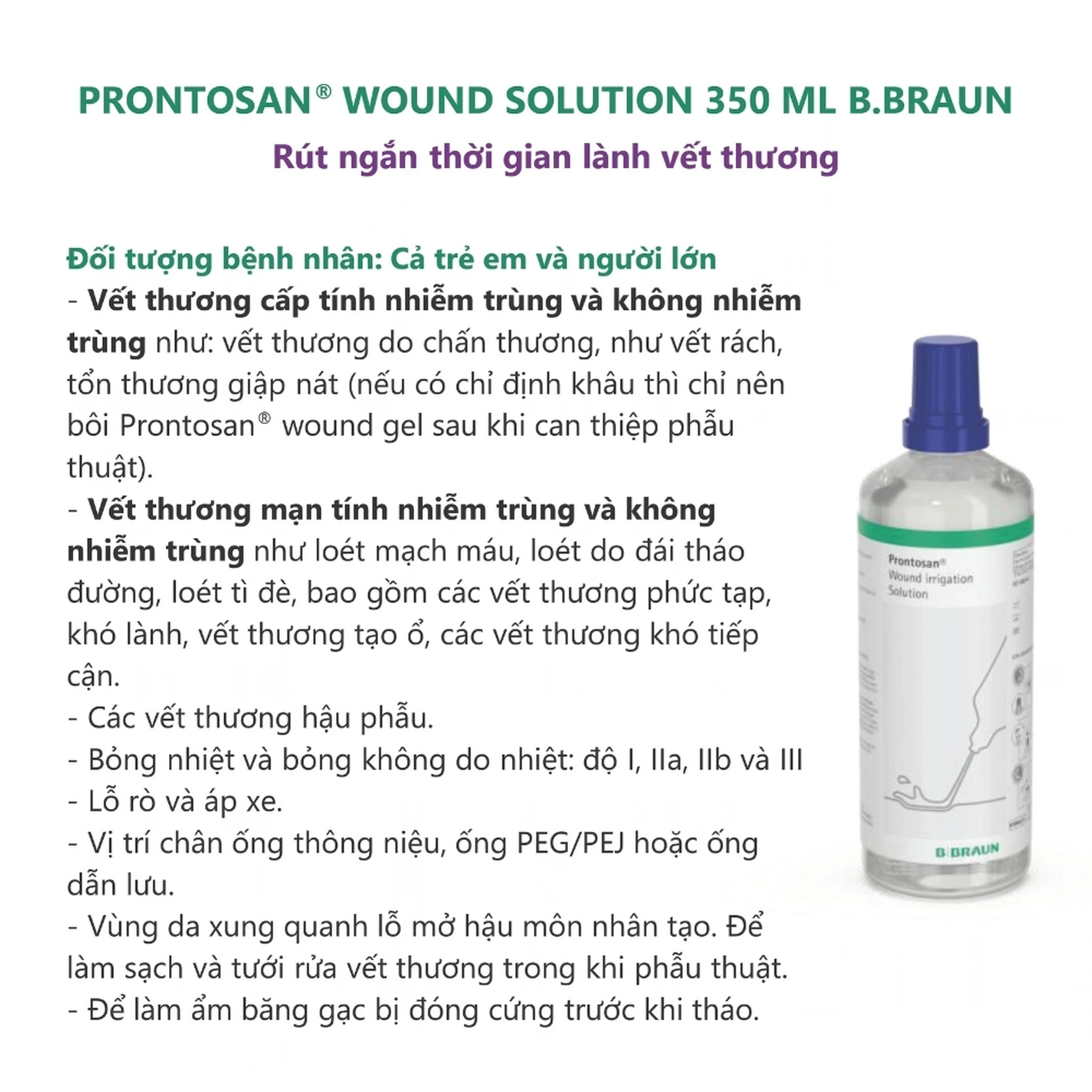 Xịt sát khuẩn Prontosan Solution Round Braun 350ml giúp sát khuẩn, làm mềm vết loét 6