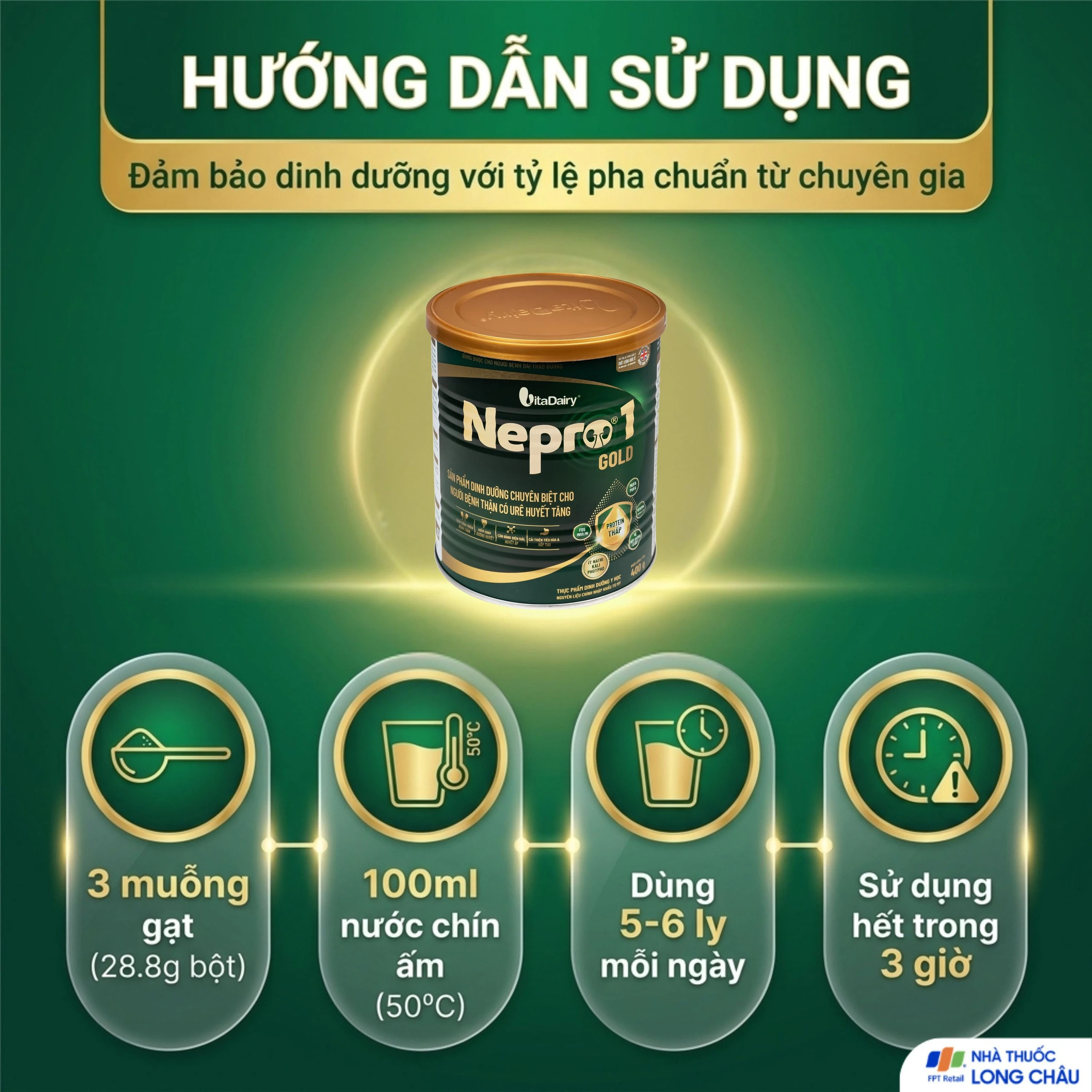Sữa hỗ trợ thận có ure Nepro 1 Gold (400g) 5