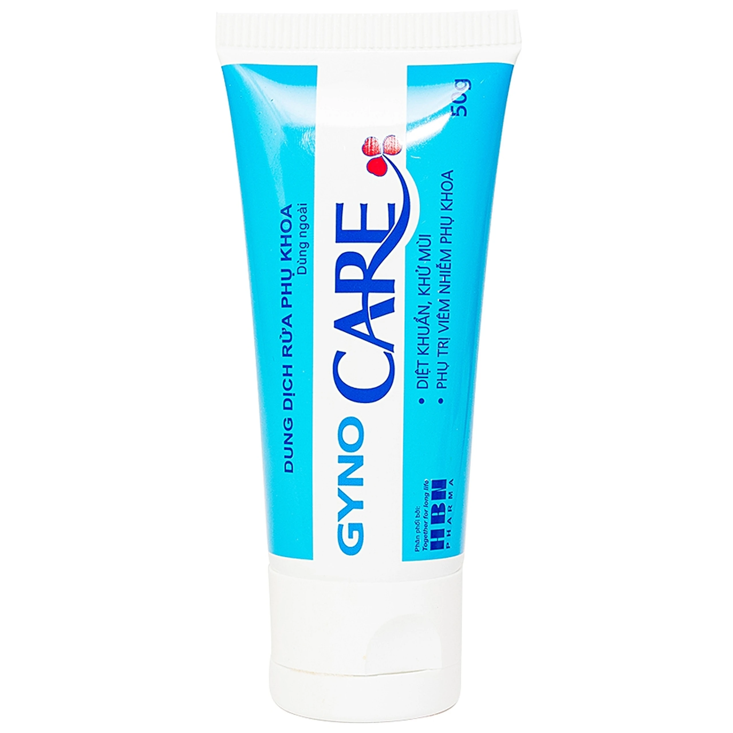 Dung dịch rửa phụ khoa Gyno Care HBN Pharma diệt khuẩn, khử mùi, phụ trị viêm nhiễm phụ khoa (50g)