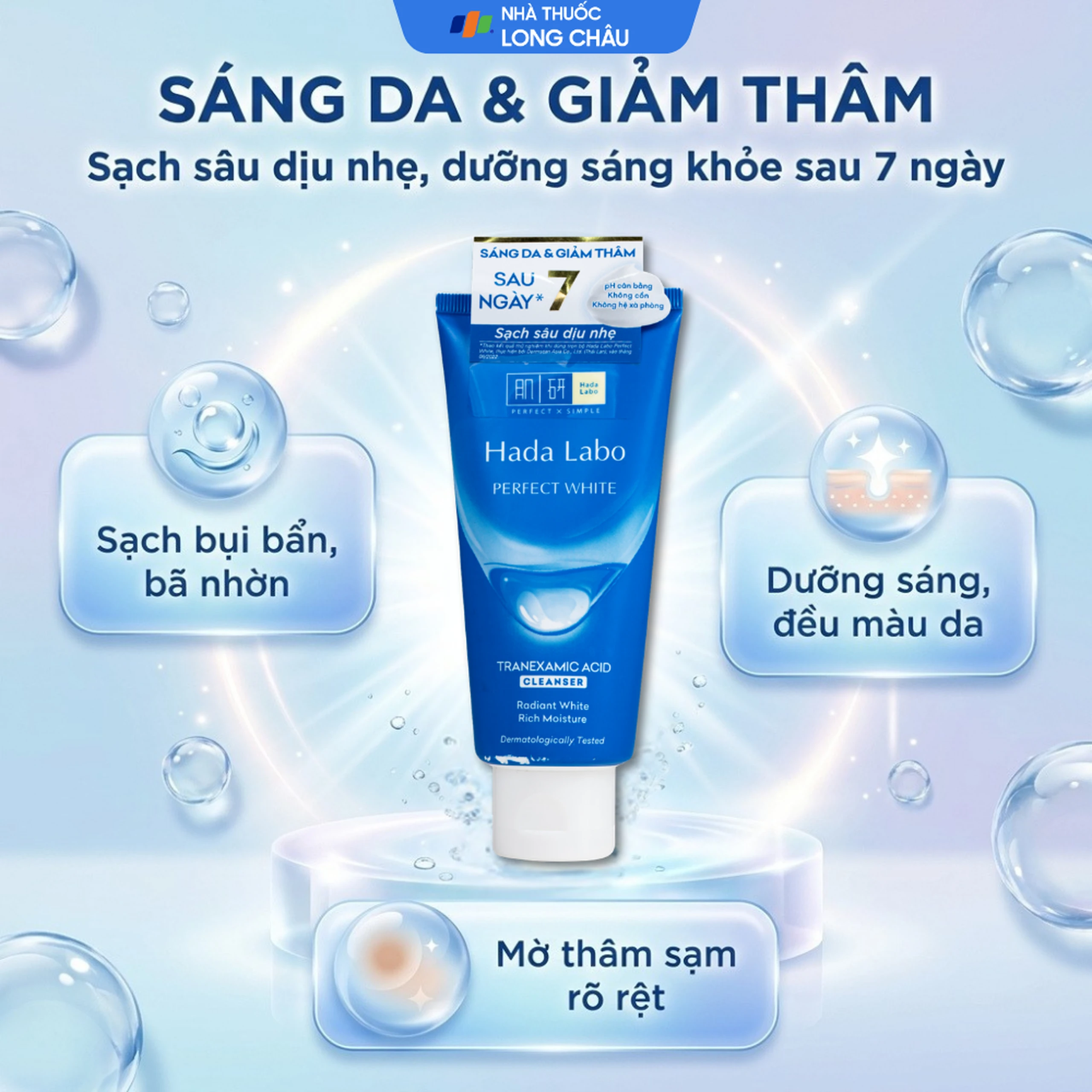 Kem rửa mặt Hada Labo giúp làm sạch sâu, dưỡng sáng da (Whitening) 80g 2