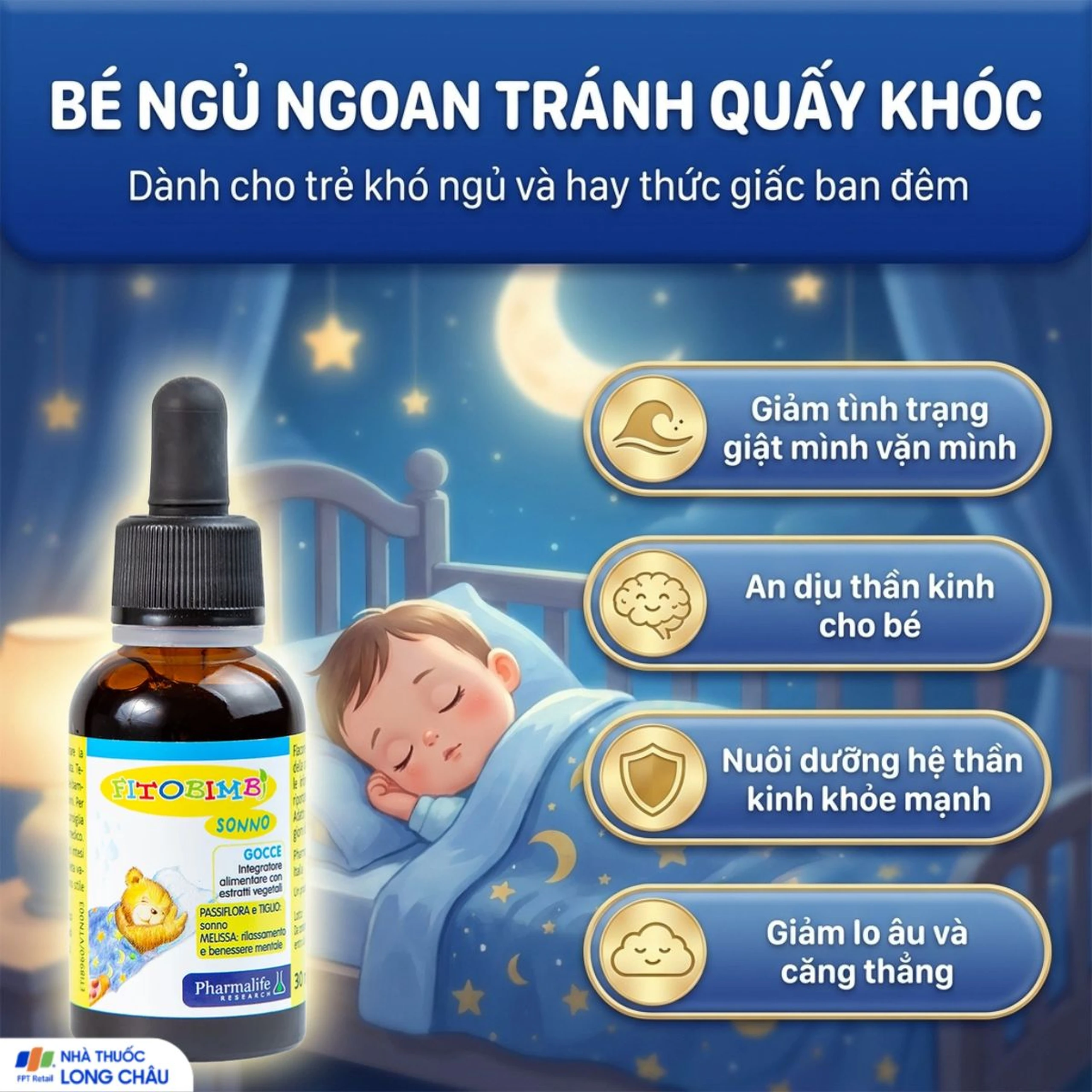Siro giúp trẻ ngủ ngon Fitobimbi Sonno (30ml) 4