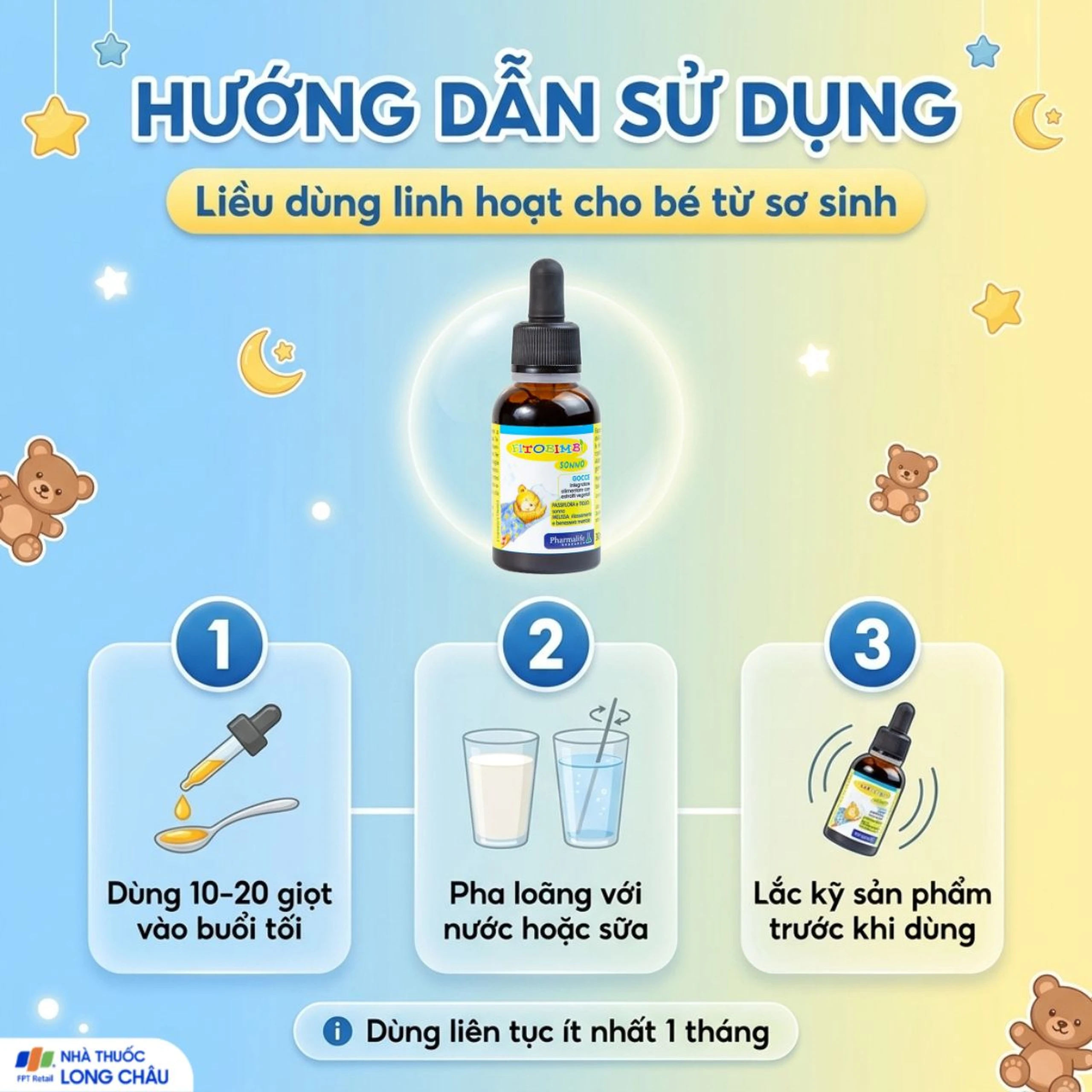 Siro giúp trẻ ngủ ngon Fitobimbi Sonno (30ml) 5