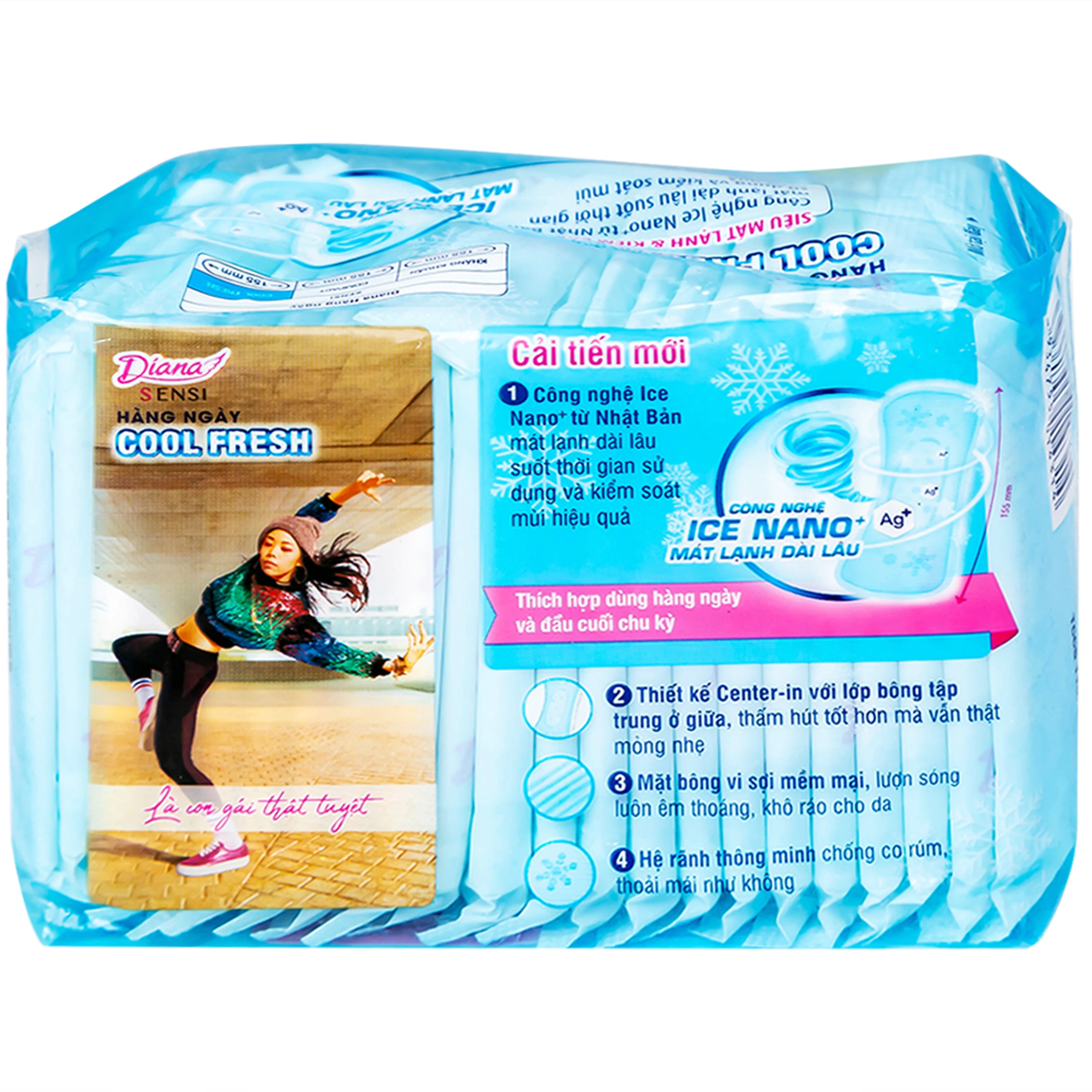 Băng vệ sinh hàng ngày Diana Sensi Cool Fresh Unicharm (20 miếng)