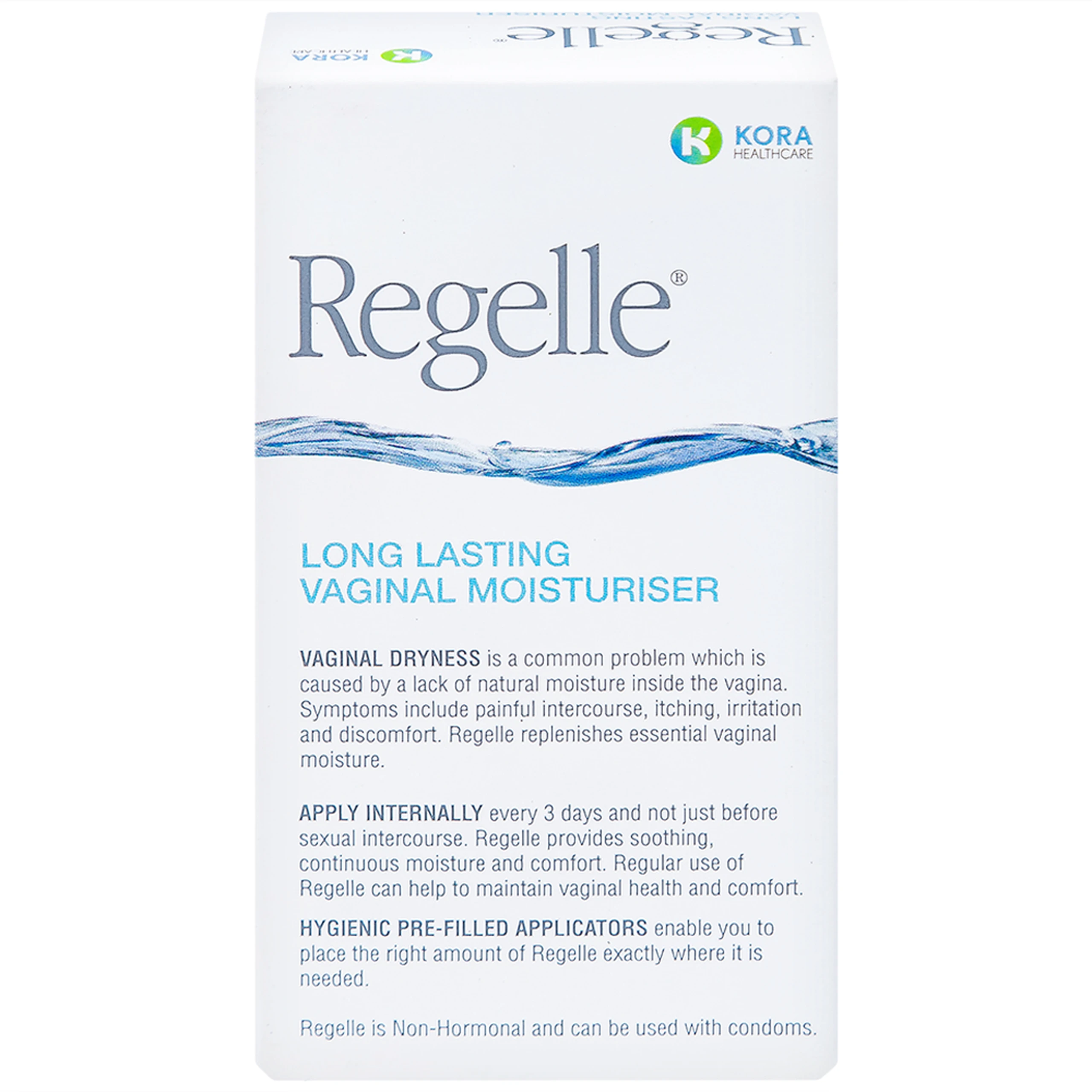 Gel phụ khoa Regelle hộp (6 tuýp) giúp giữ ẩm, giảm nhanh các triệu chứng khô, ngứa rát, khó chịu của âm đạo