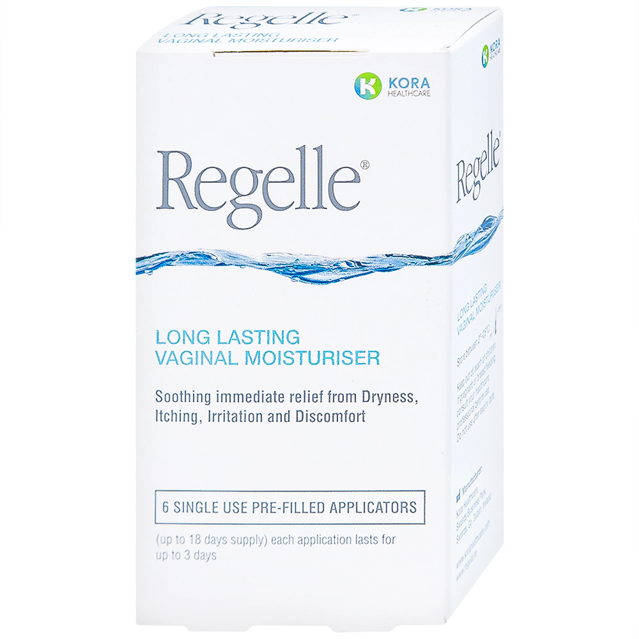 Gel phụ khoa Regelle hộp (6 tuýp) giúp giữ ẩm, giảm nhanh các triệu chứng khô, ngứa rát, khó chịu của âm đạo