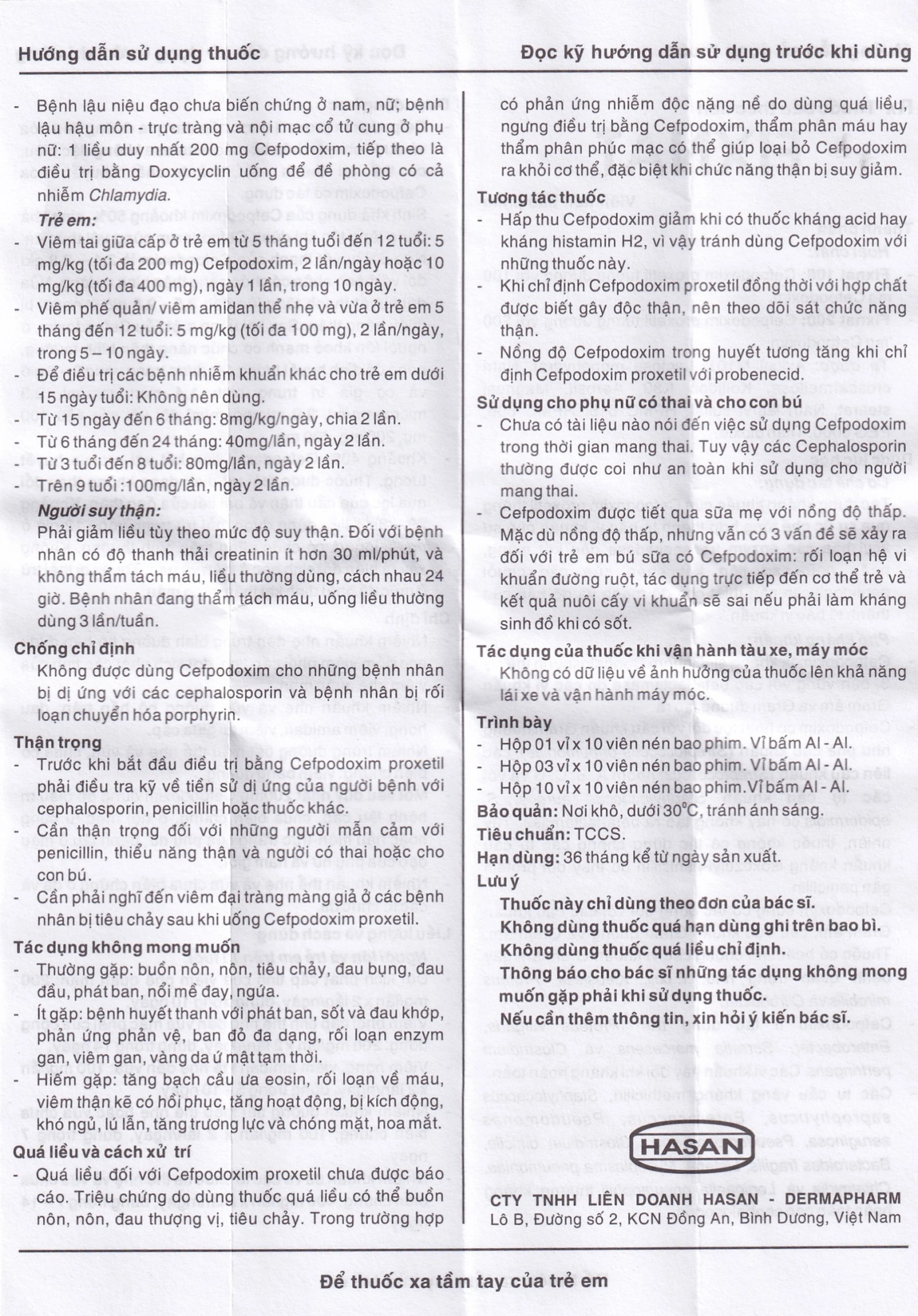 Thuốc Fixnat 100 Hasan điều trị nhiễm khuẩn (3 vỉ x 10 viên)