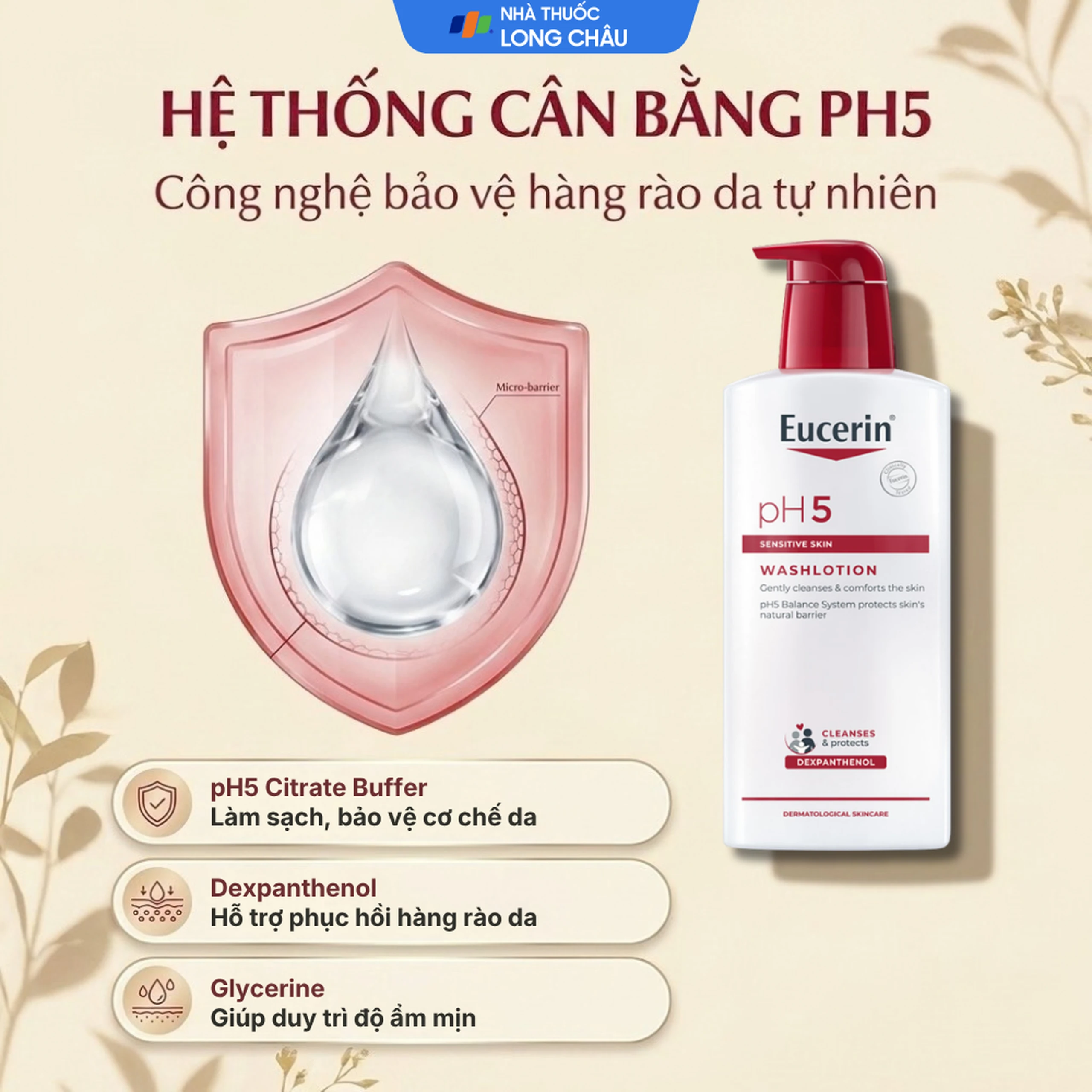 Sữa tắm Eucerin pH5 Washlotion 63073 cho da nhạy cảm (400ml) 3