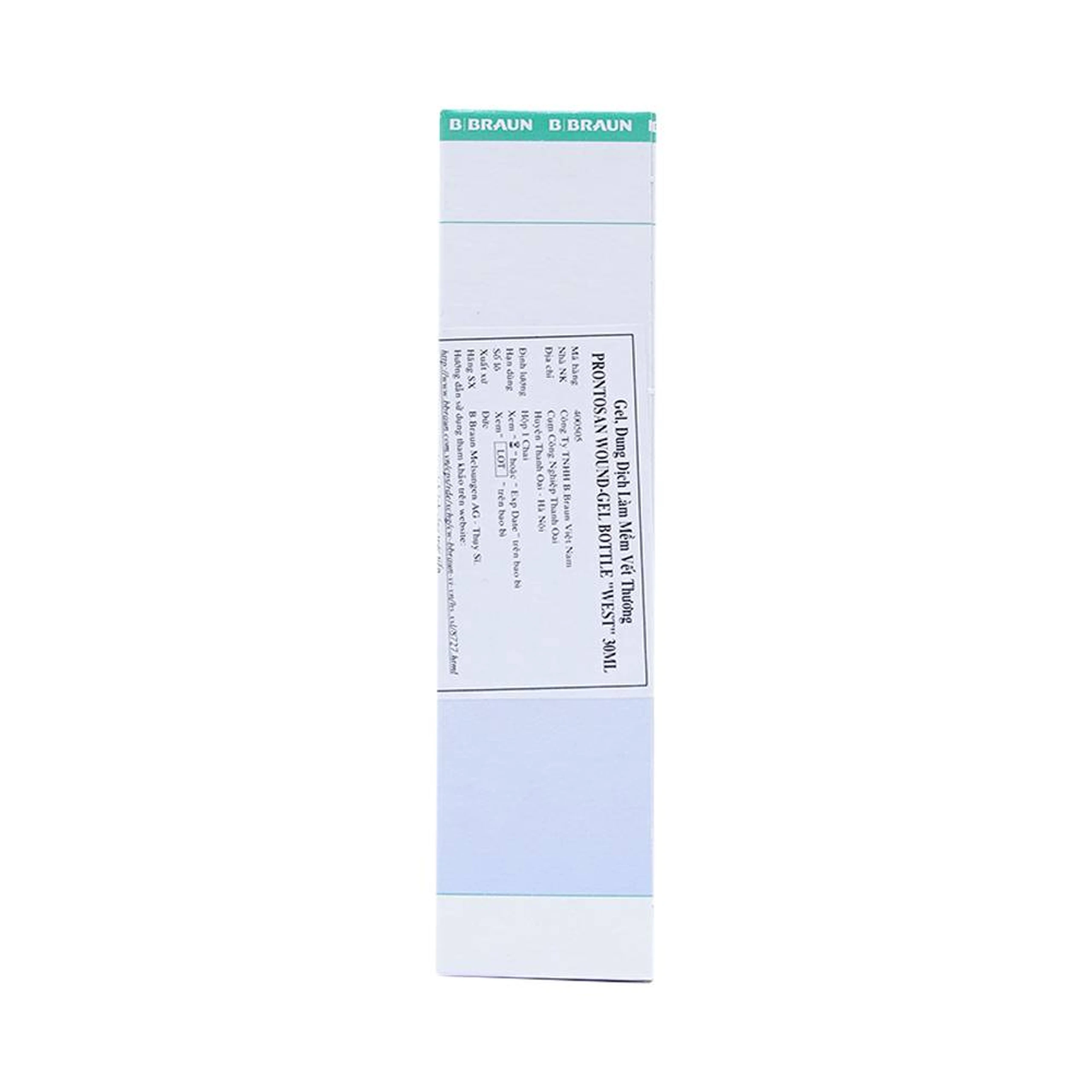 Dung dịch làm mềm vết thương Prontosan Wound-gel Braun 30ml