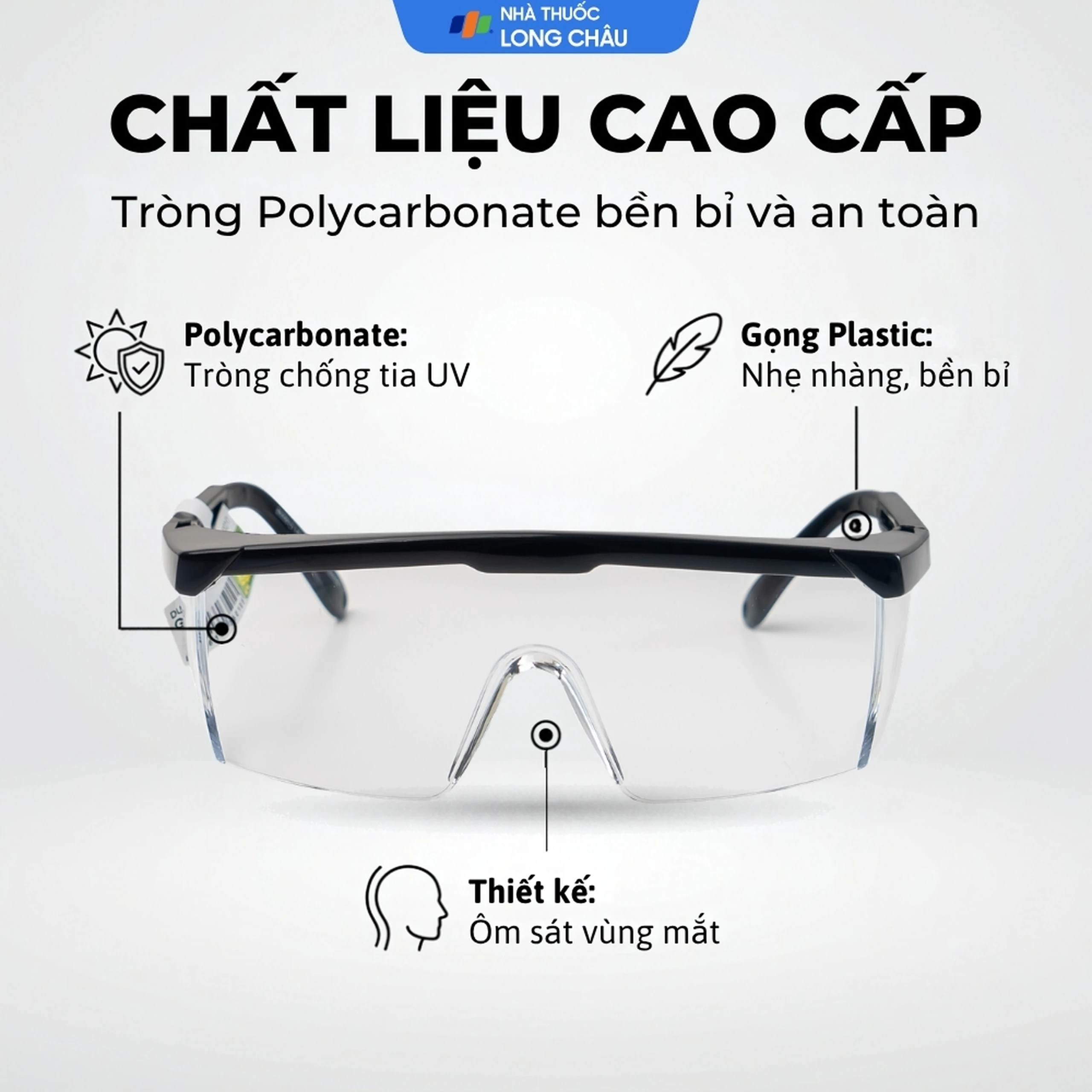 Kính bảo hộ Toàn Đức GB 25 bảo vệ mắt 3