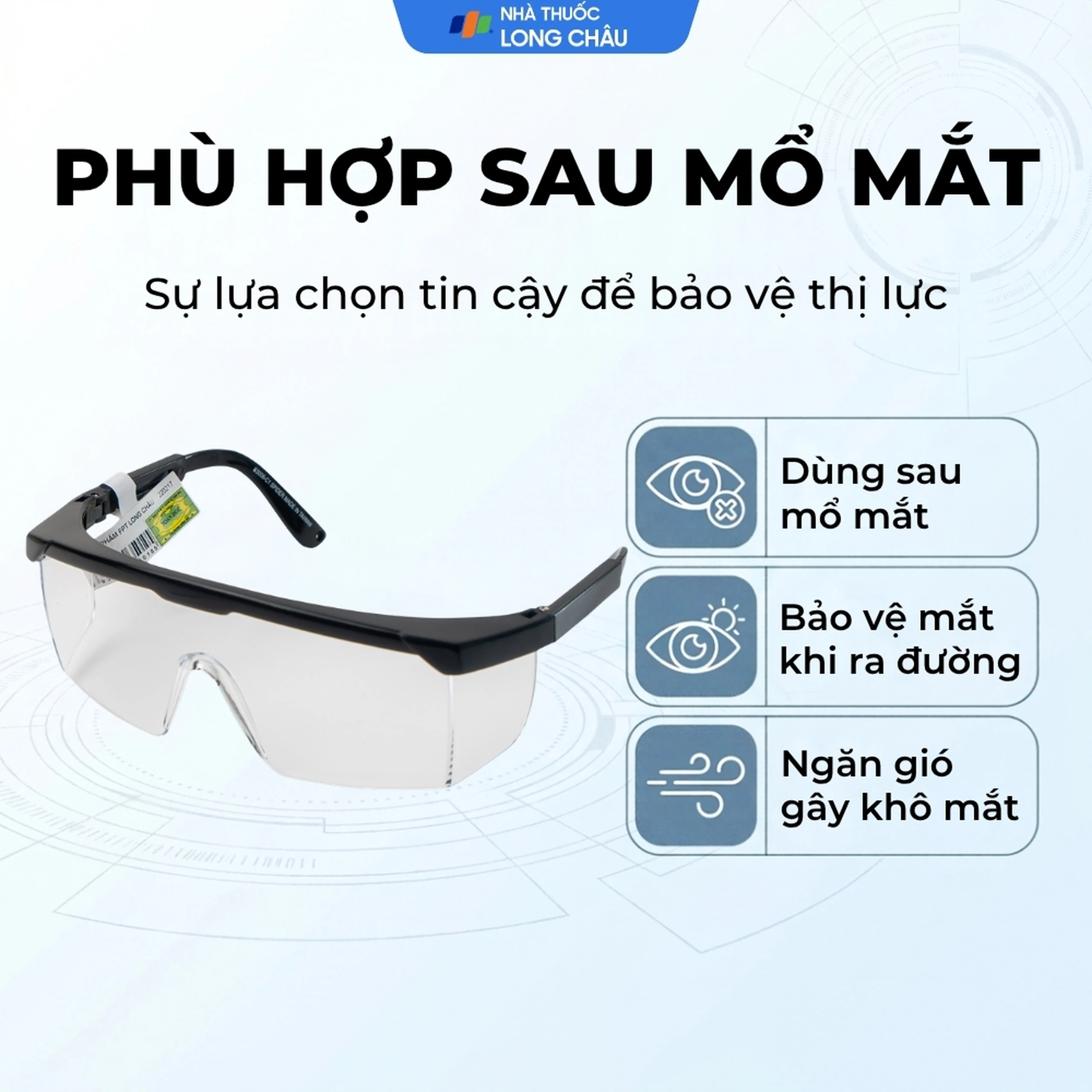Kính bảo hộ Toàn Đức GB 25 bảo vệ mắt 4