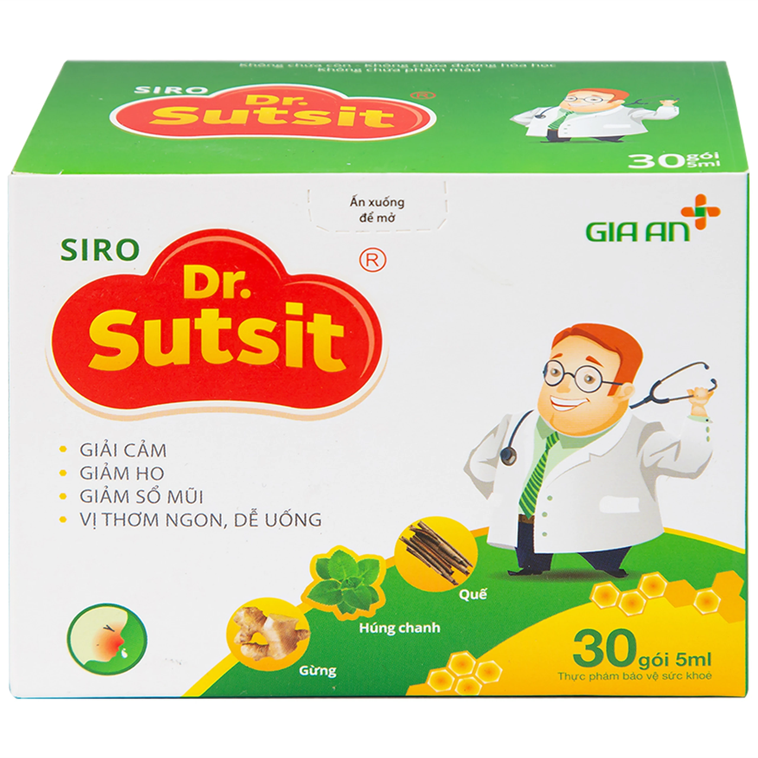 Siro hỗ trợ giải cảm Dr.Sutsit Gia An (30 gói)