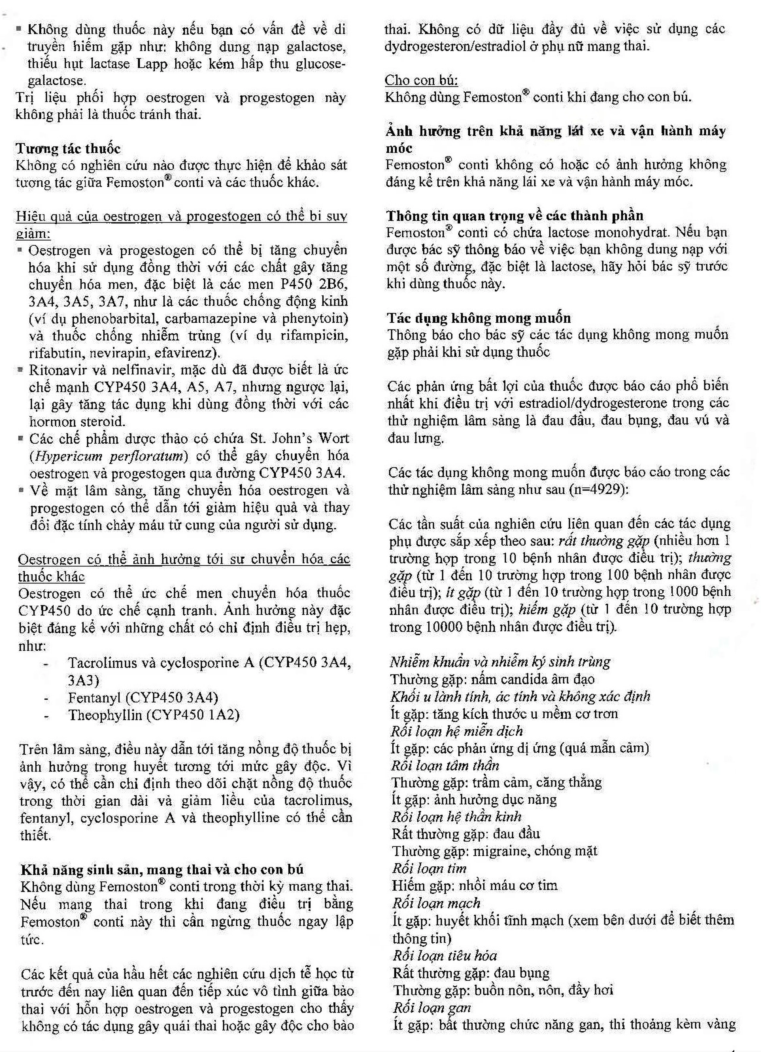 Thuốc Femoston Conti 1mg/5mg Abbott điều trị thiếu hụt estrogen (1 vỉ x 28 viên)