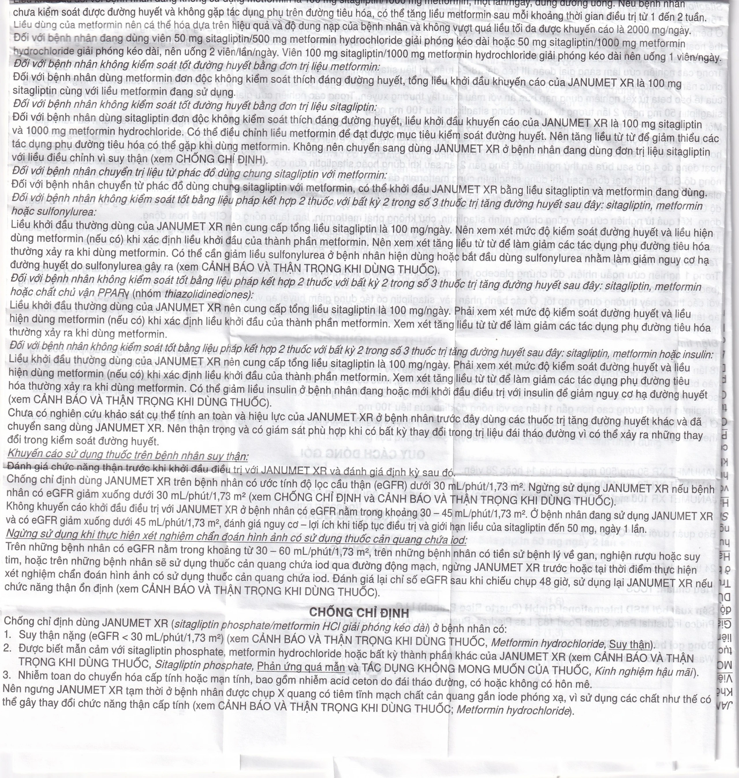 Viên nén Janumet XR 50mg/1000mg MSD điều trị đái tháo đường típ 2 (14 viên)