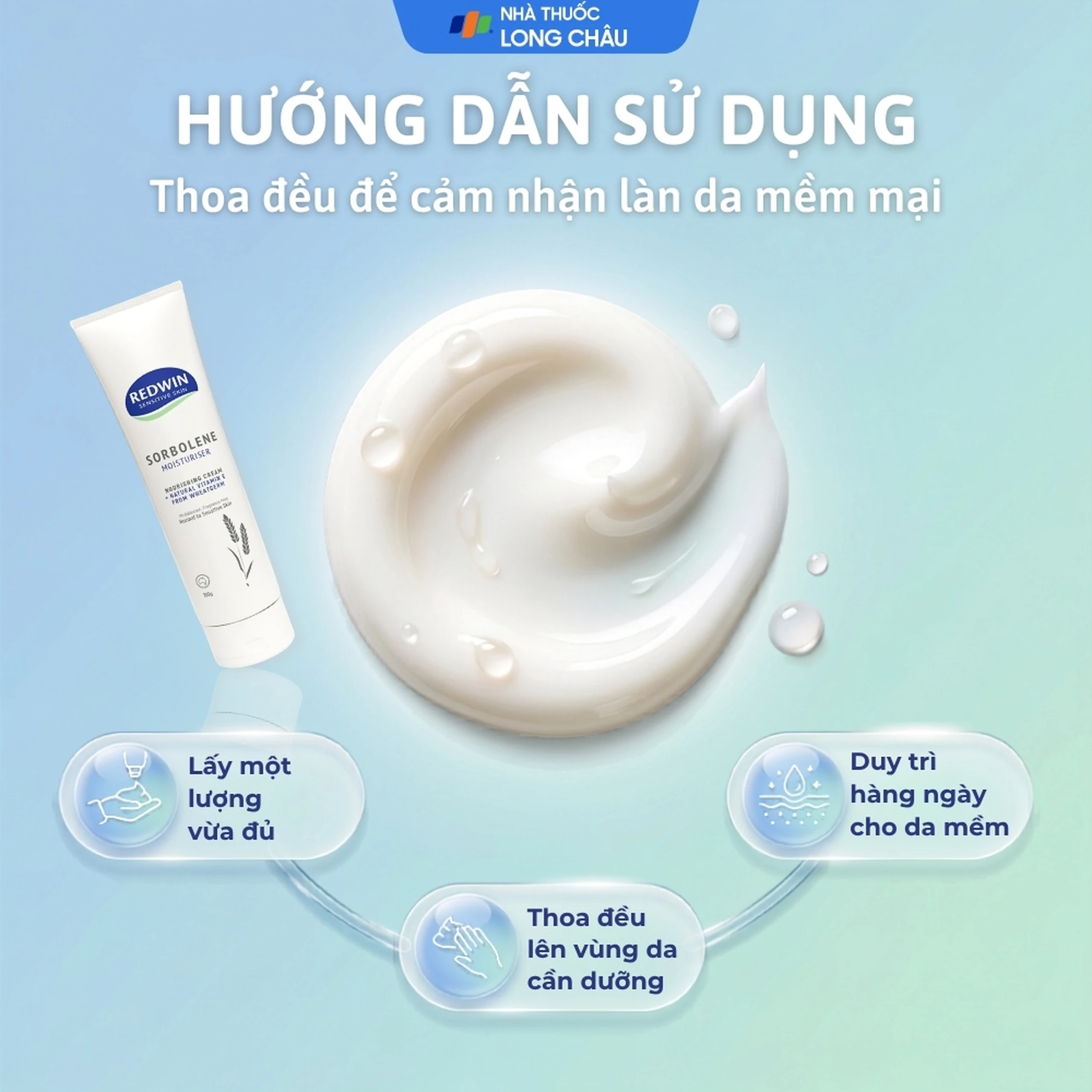 Kem dưỡng thể dưỡng ẩm, sáng da Redwin Sorbolene Vitamin E 100g 5