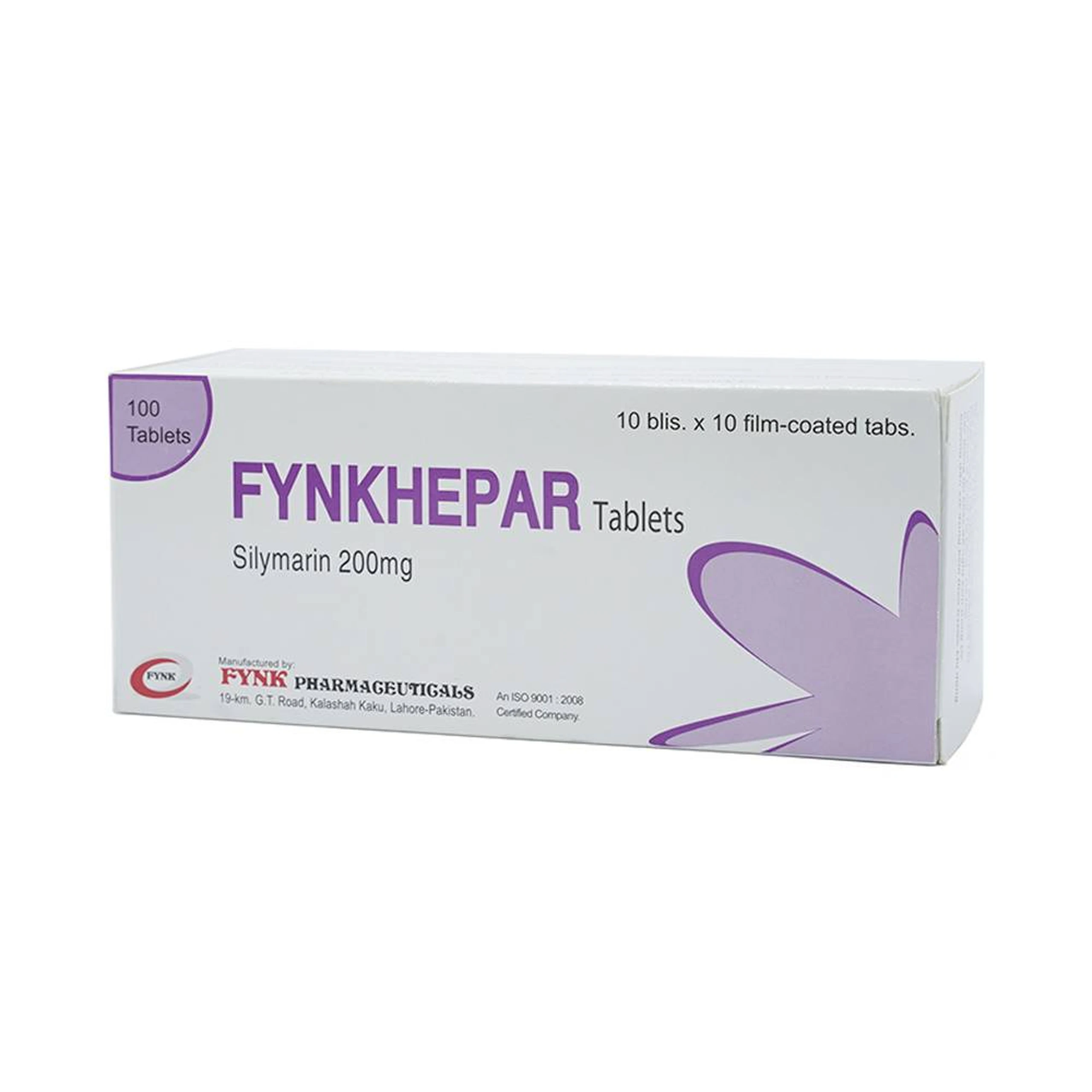 Thuốc Fynkhepar 200mg Fynk điều trị hỗ trợ các bệnh về gan do nhiễm độc (10 vỉ x 10 viên)