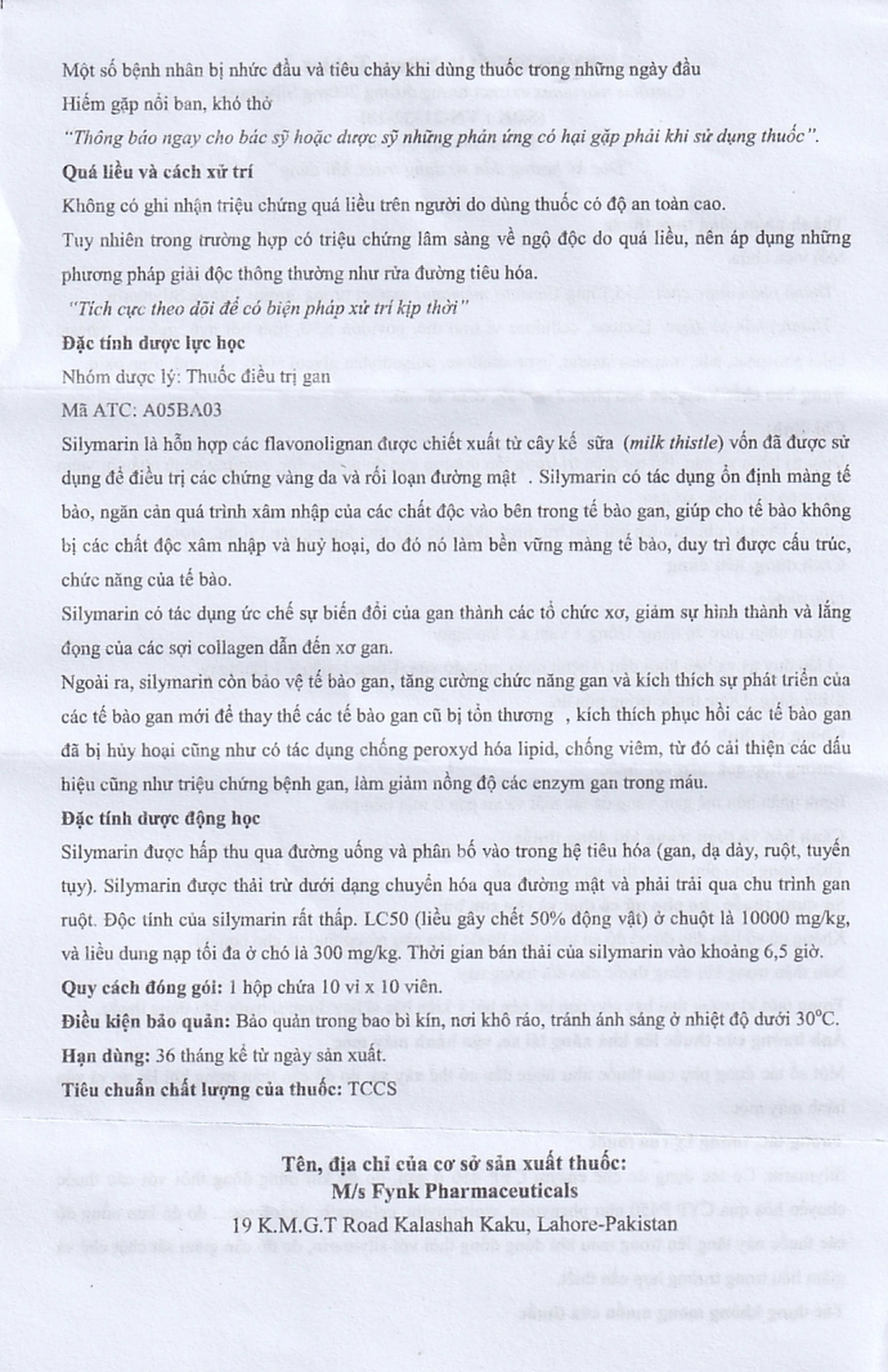 Thuốc Fynkhepar 200mg Fynk điều trị hỗ trợ các bệnh về gan do nhiễm độc (10 vỉ x 10 viên)