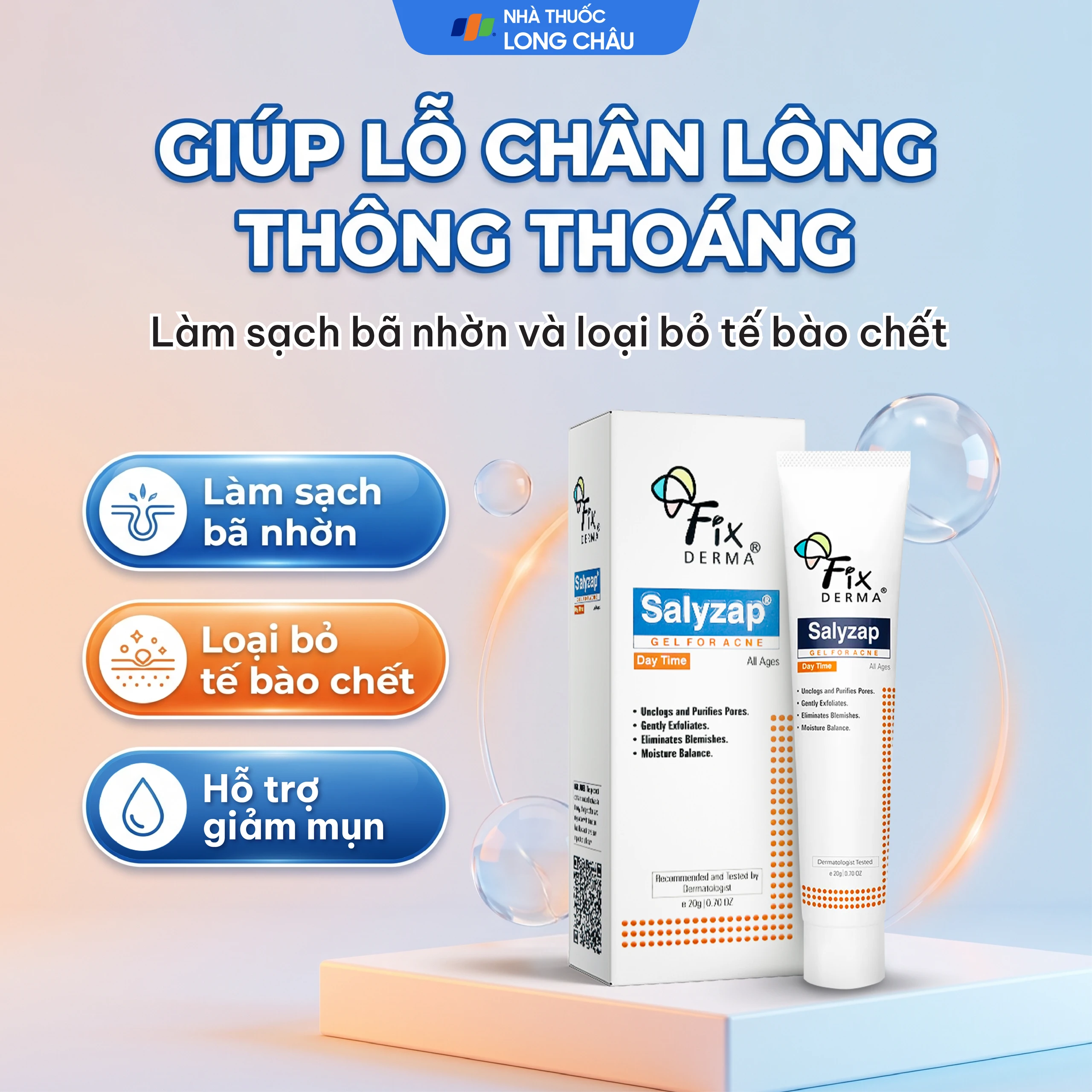 Gel bôi giảm mụn, kháng viêm Fixderma Salyzap (20g) 2
