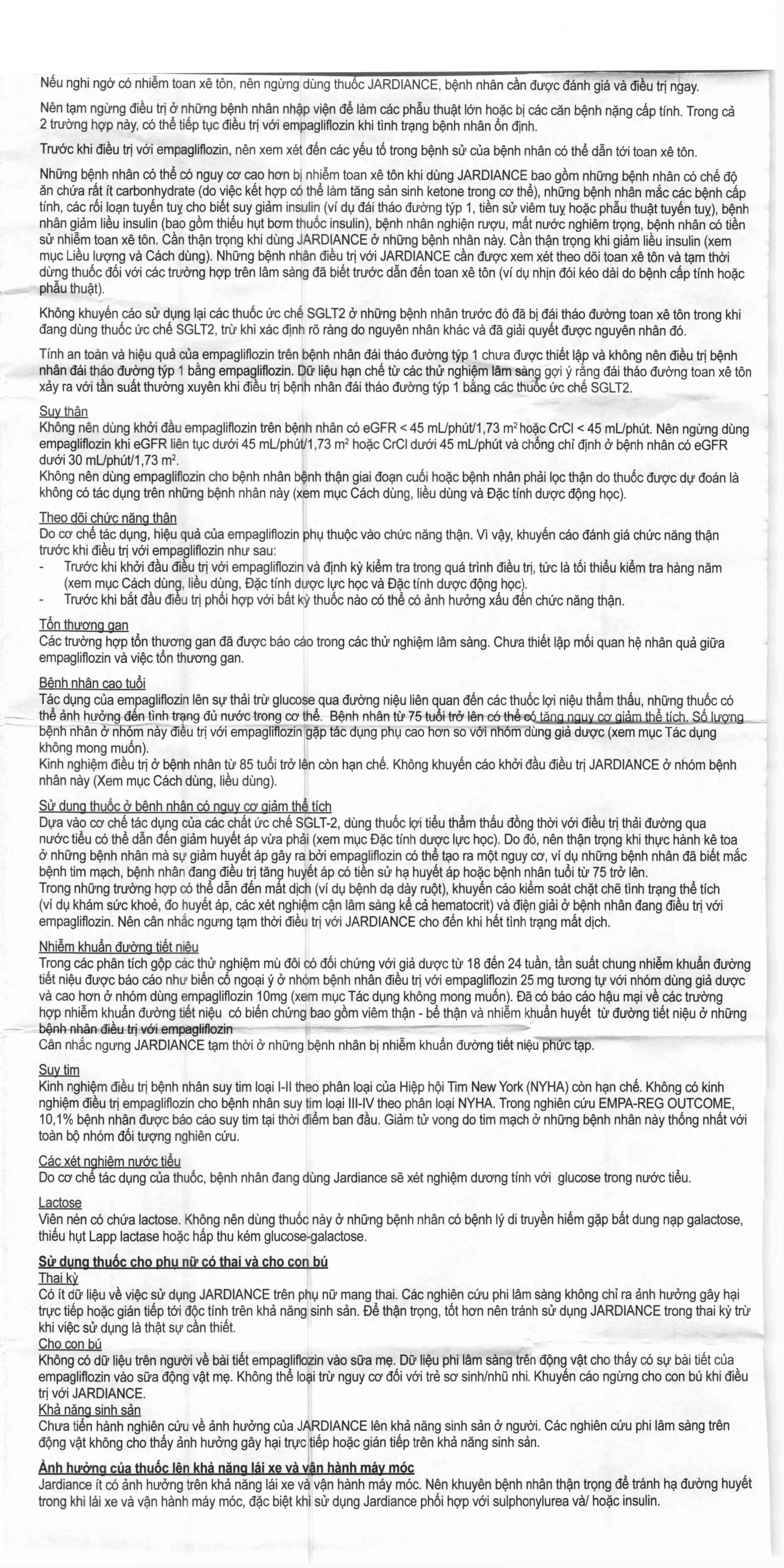 Viên nén Jardiance 25mg Boehringer điều trị đái tháo đường típ 2 (3 vỉ x 10 viên)