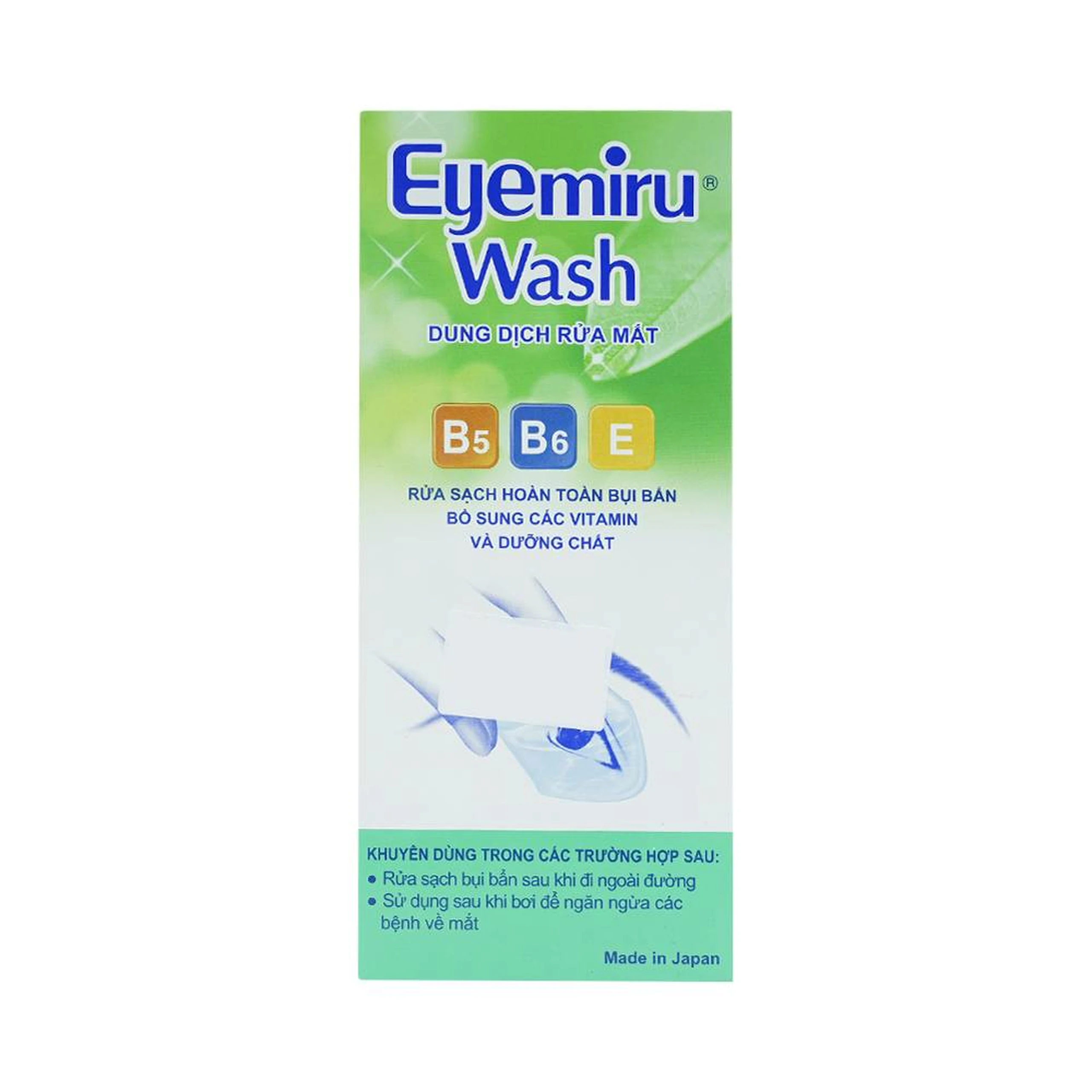 Dung dịch rửa mắt Eyemiru Wash Nitto Medic phòng chống bệnh về mắt (500ml)