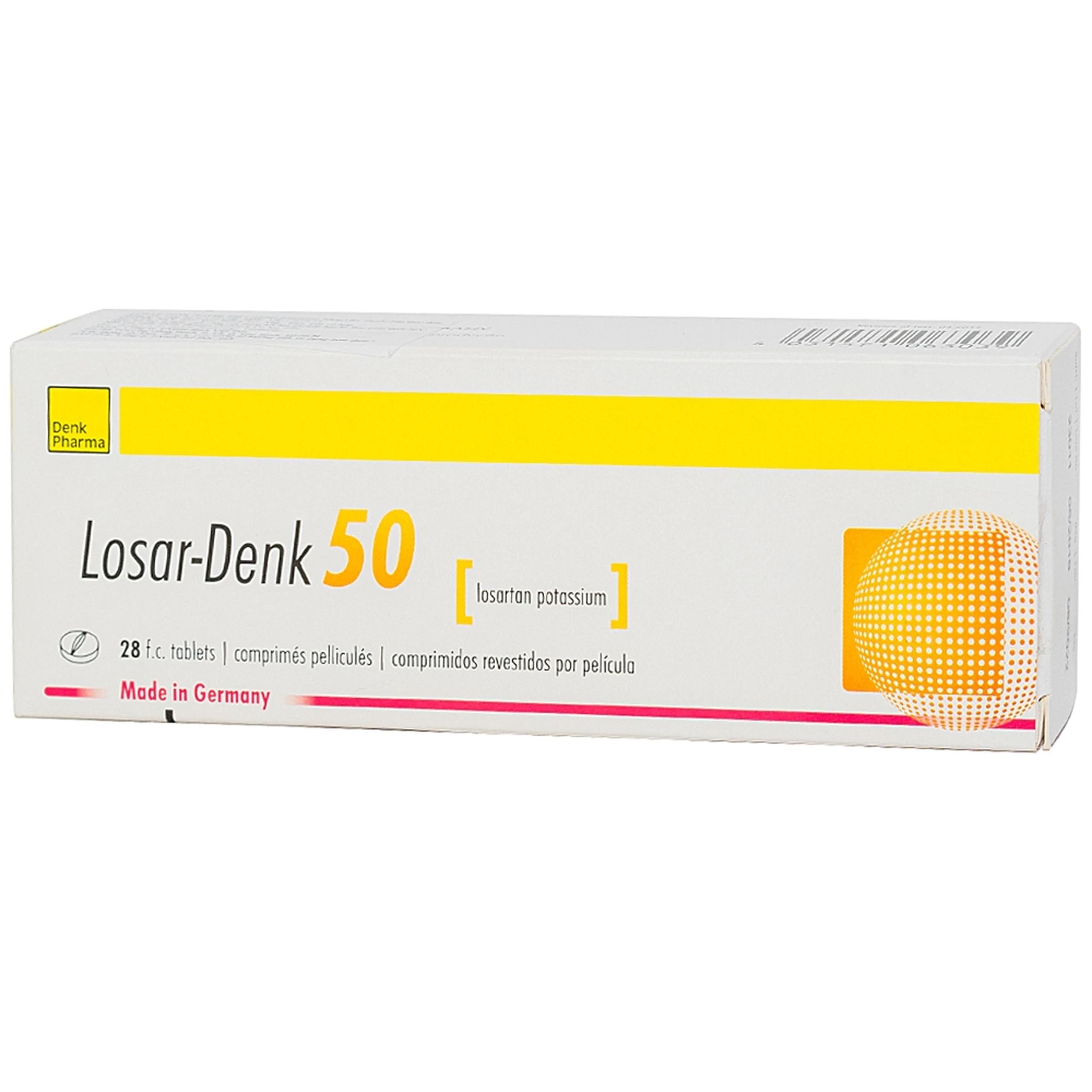 Viên nén Losar-Denk 50 điều trị tăng huyết áp (2 vỉ x 14 viên)