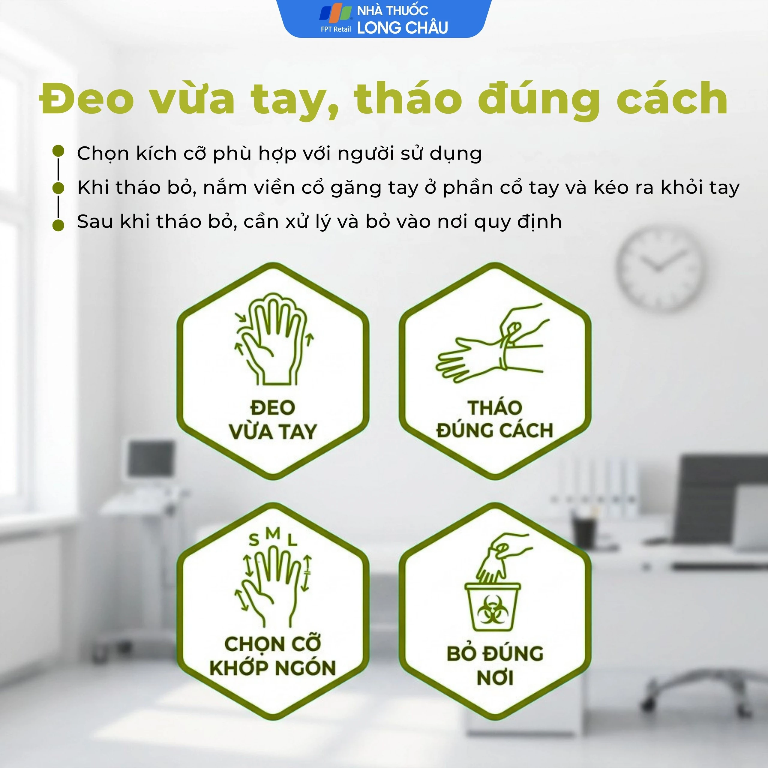 Găng tay phẫu thuật 6.5 Vglove dùng trong quá trình khám, chẩn đoán điều trị và phẫu thuật 4