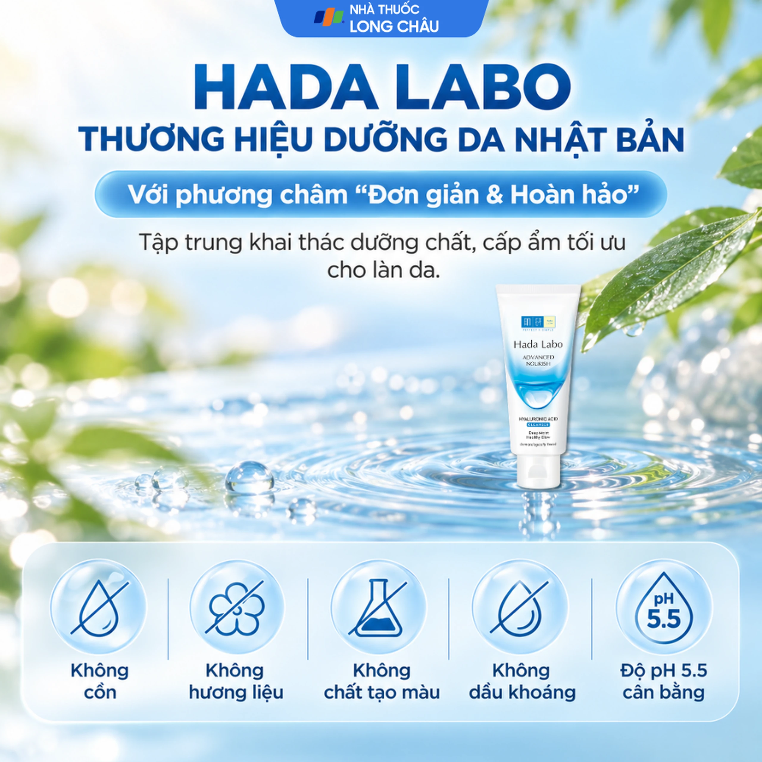 Kem rửa mặt Hada Labo giúp làm sạch sâu, dưỡng ẩm (Hydrating) 80g 6