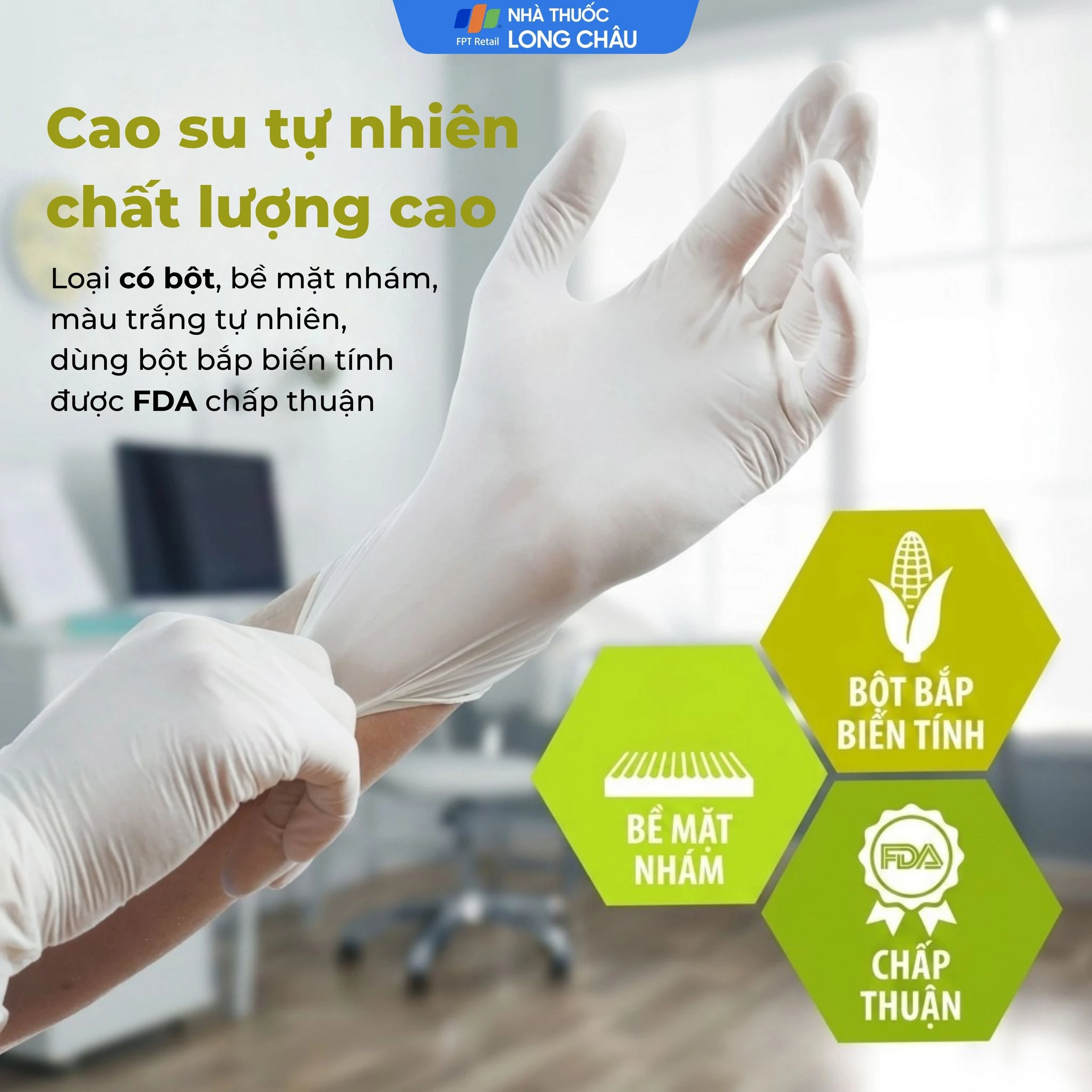 Găng tay phẫu thuật 7 Vglove dùng trong quá trình khám, chẩn đoán điều trị và phẫu thuật 3