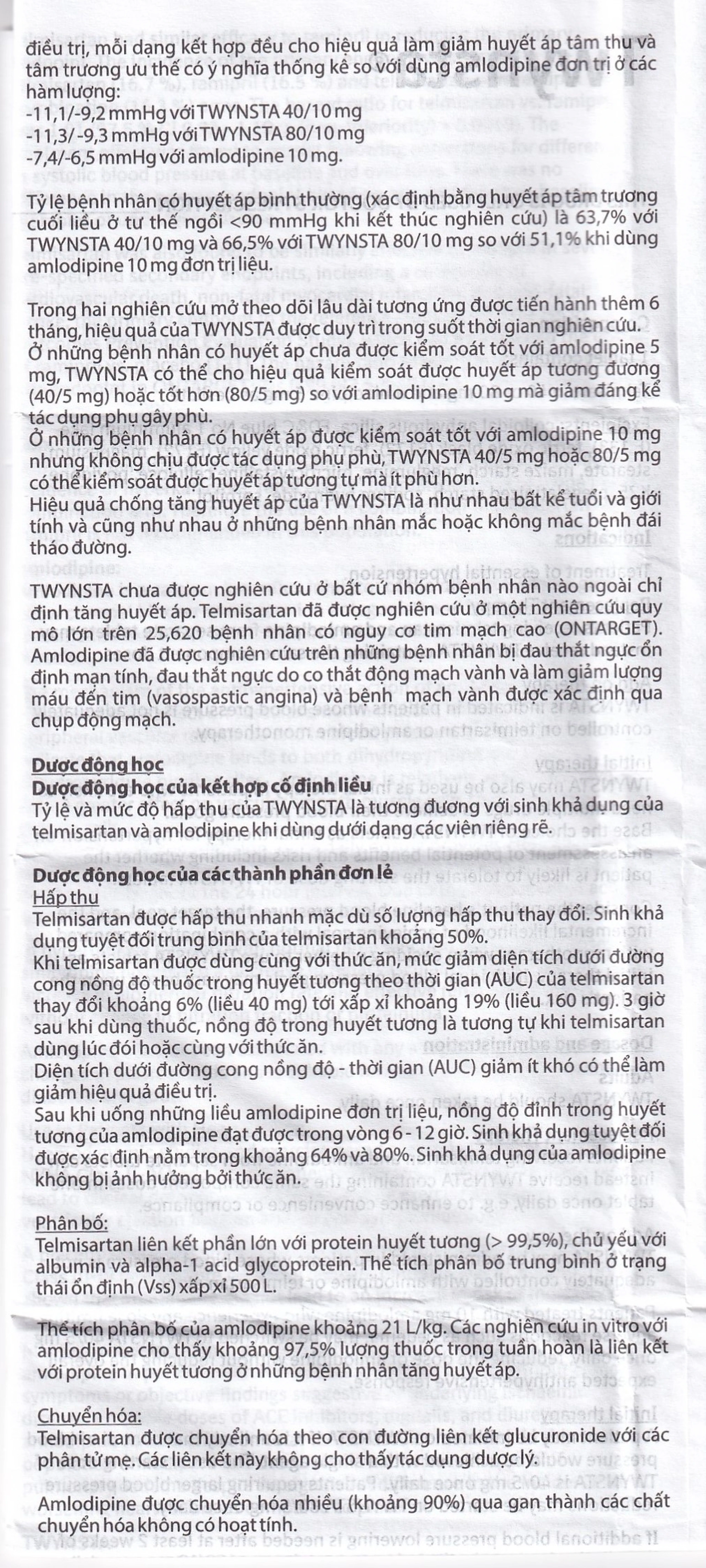 Thuốc Twynsta 40mg/5mg Boehringer điều trị tăng huyết áp vô căn (14 vỉ x 7 viên)