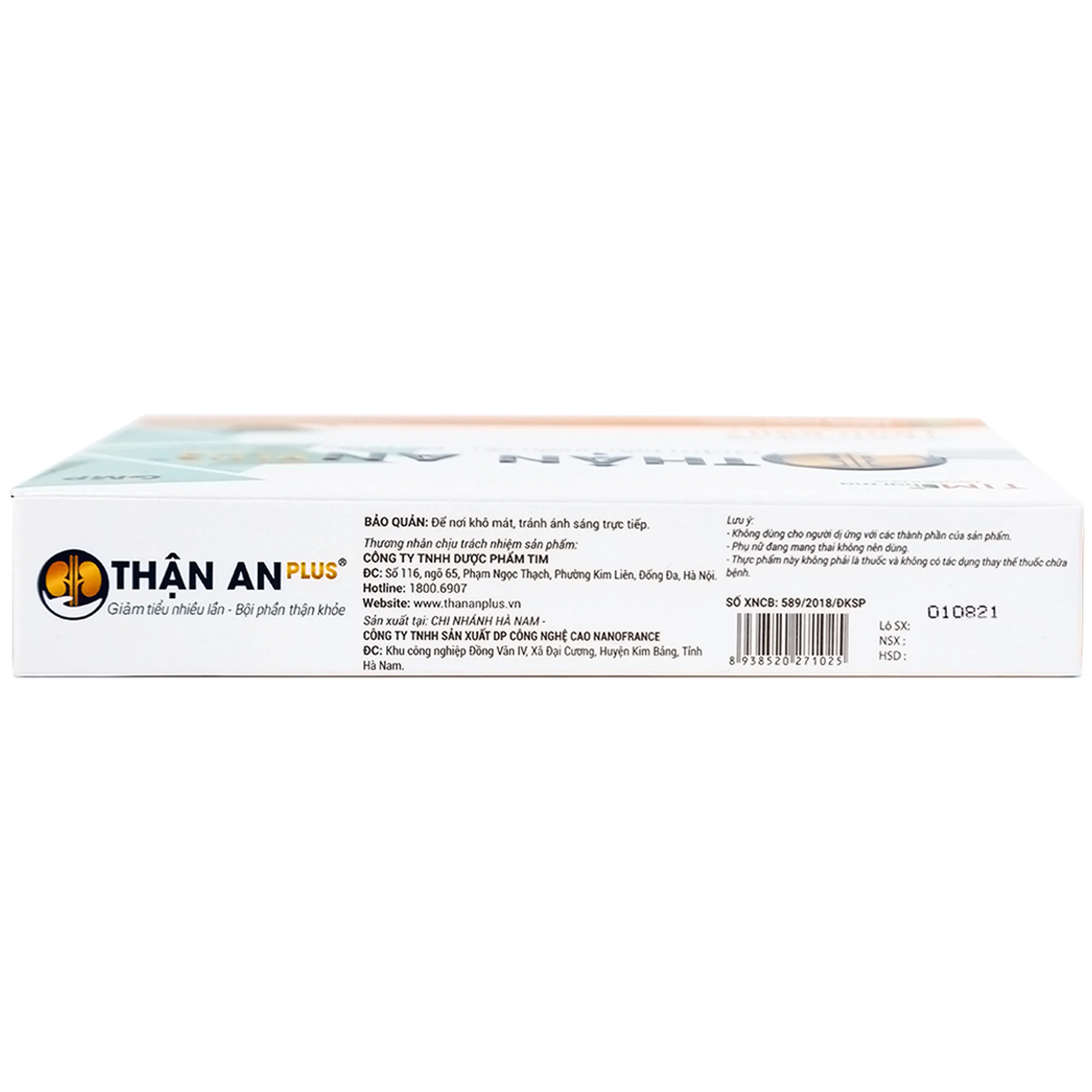 Viên uống Thận An Plus giảm tiểu nhiều lần, bội phần thận khỏe (2 vỉ x 10 viên)