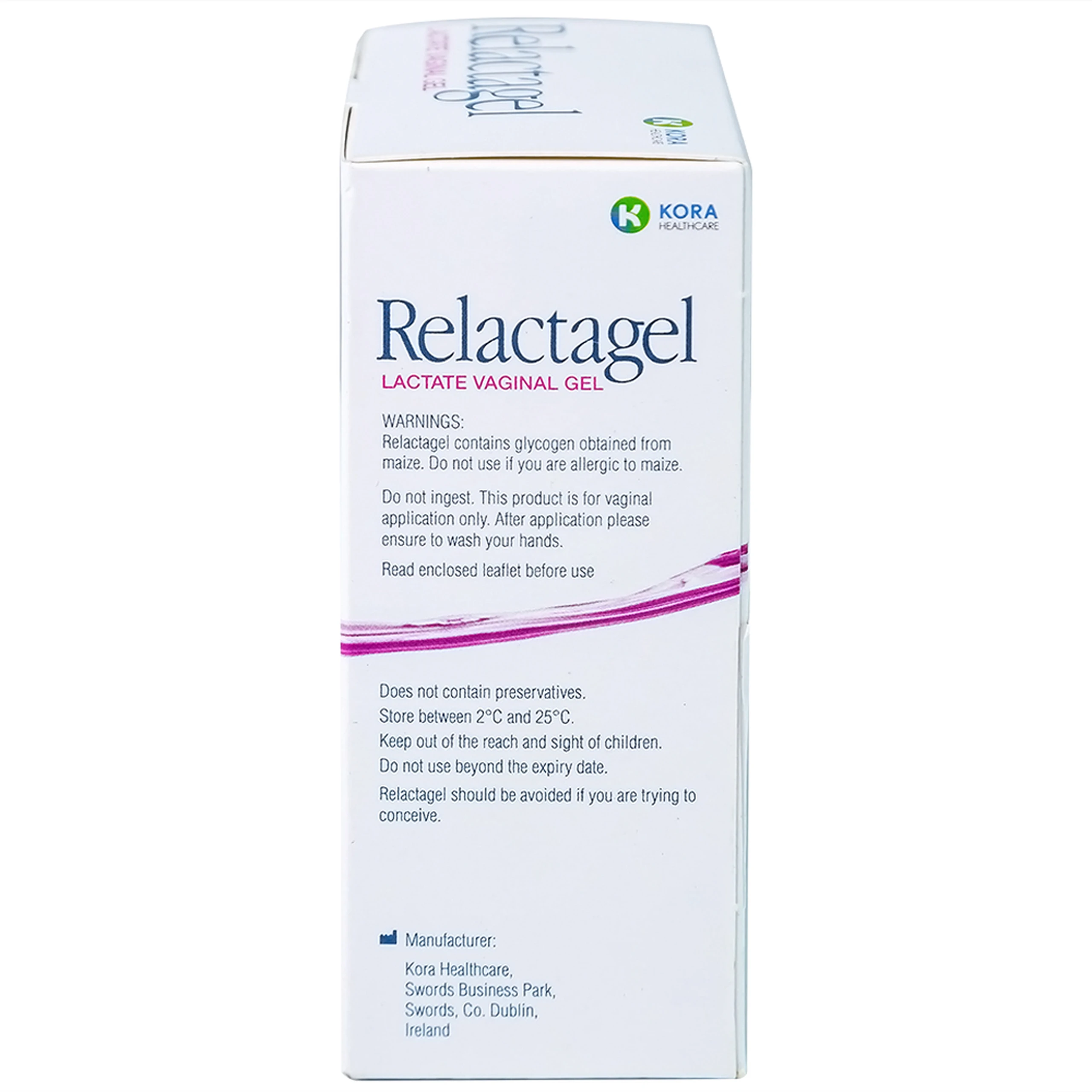 Gel phụ khoa Relactagel Lactate Vaginal (7 tuýp x 5ml) hỗ trợ điều trị viêm phụ khoa, phòng ngừa tái phát viêm âm đạo