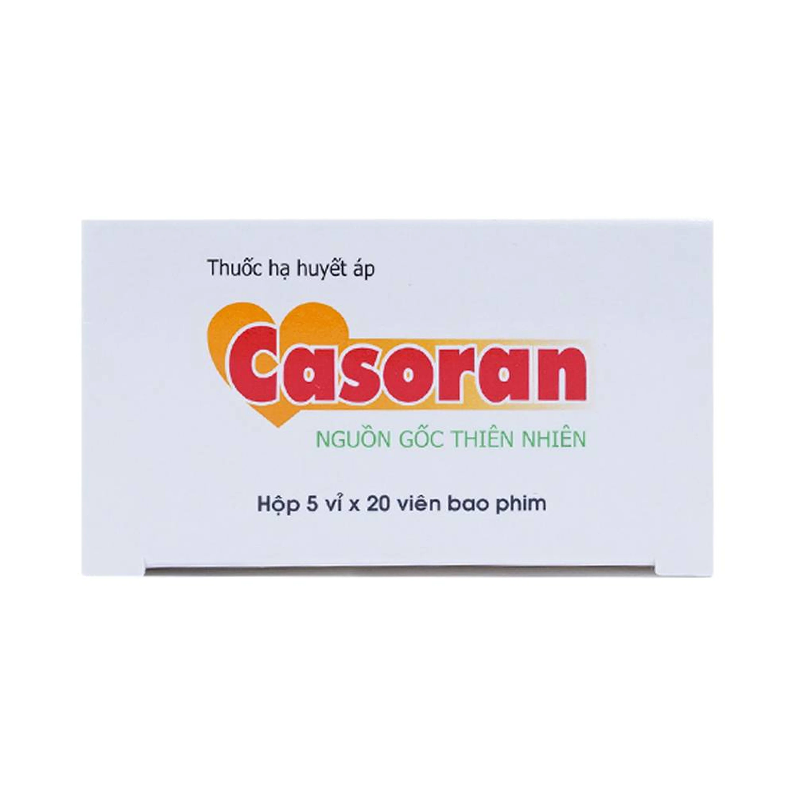 Thuốc Casoran Traphaco điều trị tăng huyết áp (5 vỉ x 20 viên)