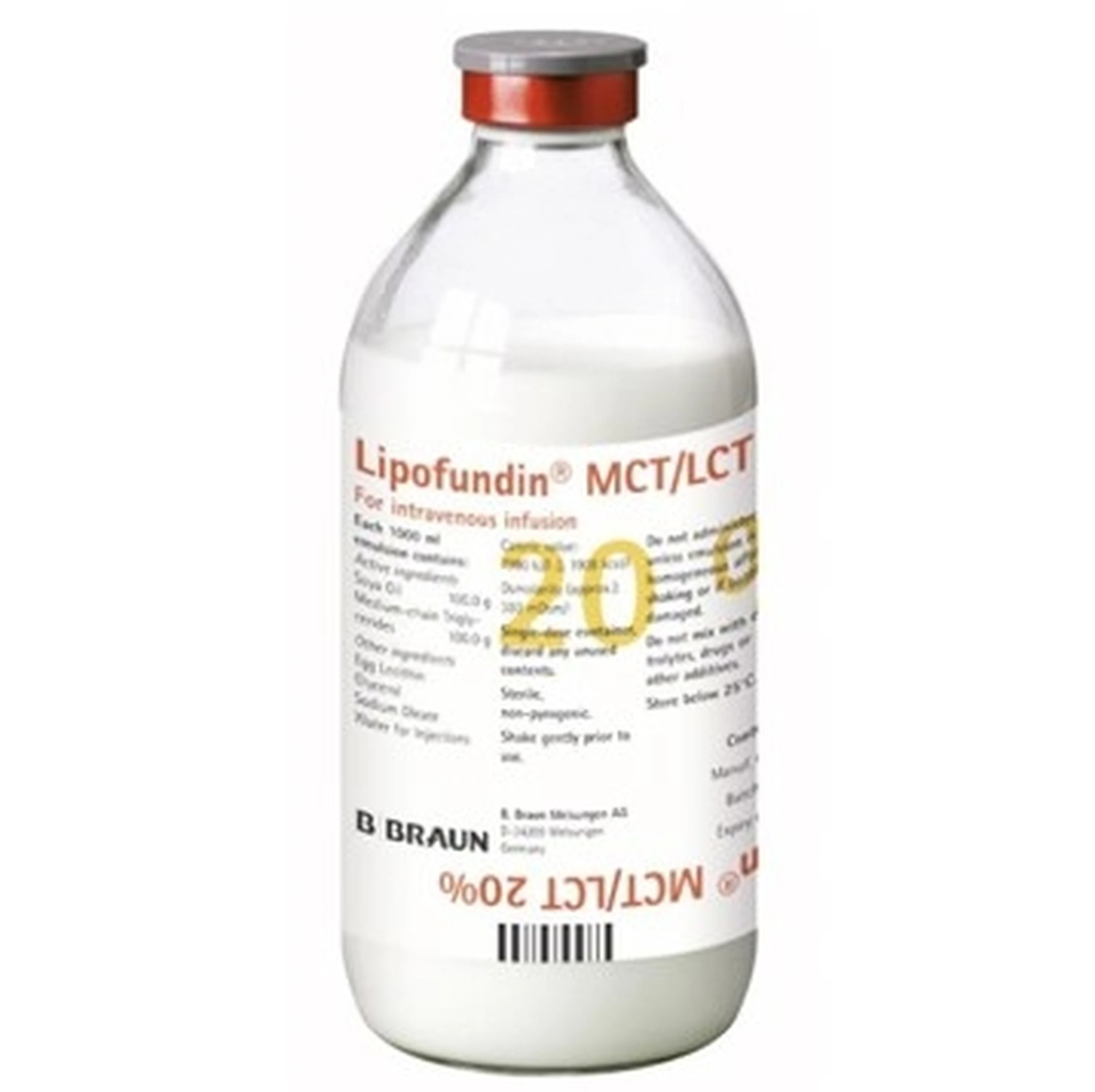 Dịch truyền Lipofundin MCT/LCT 20% B.Braun cung cấp năng lượng, chất béo (100ml)