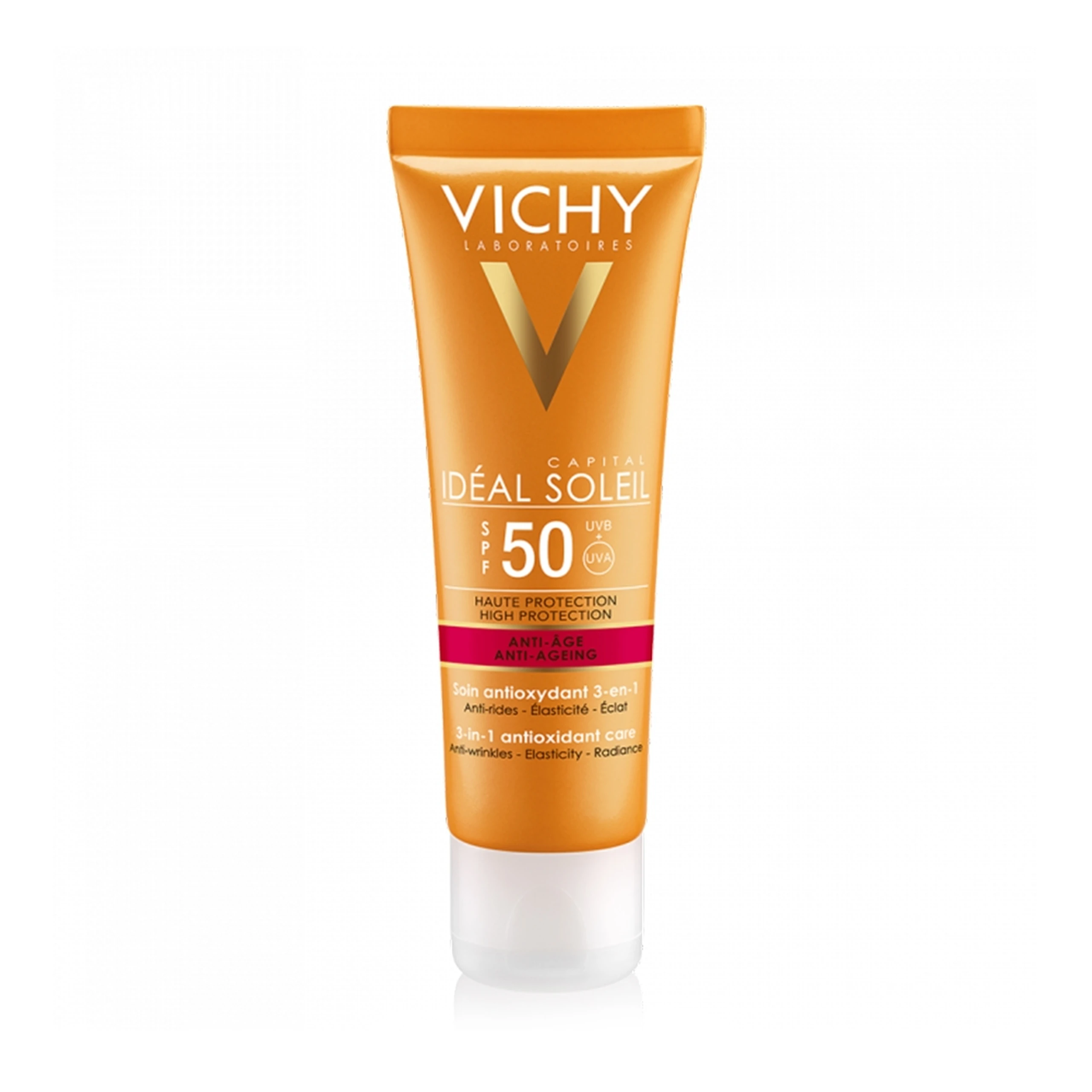 Kem chống nắng ngừa lão hóa 3 in 1 Vichy Capital Soleil SPF 50 UVB + UVA 50ml