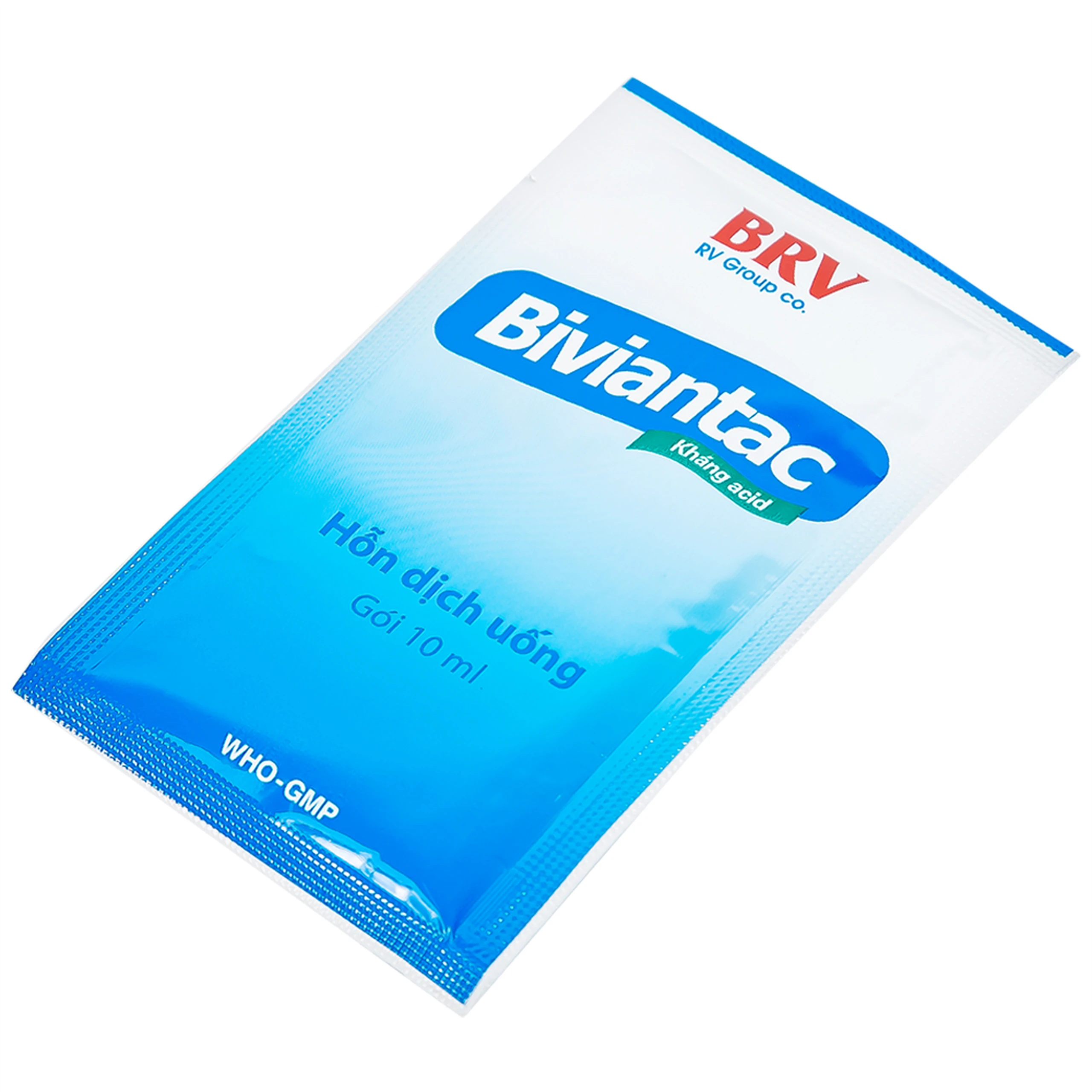 Hỗn dịch uống Biviantac BRV điều trị triệu chứng ăn không tiêu, đầy hơi (20 gói x 10 ml)