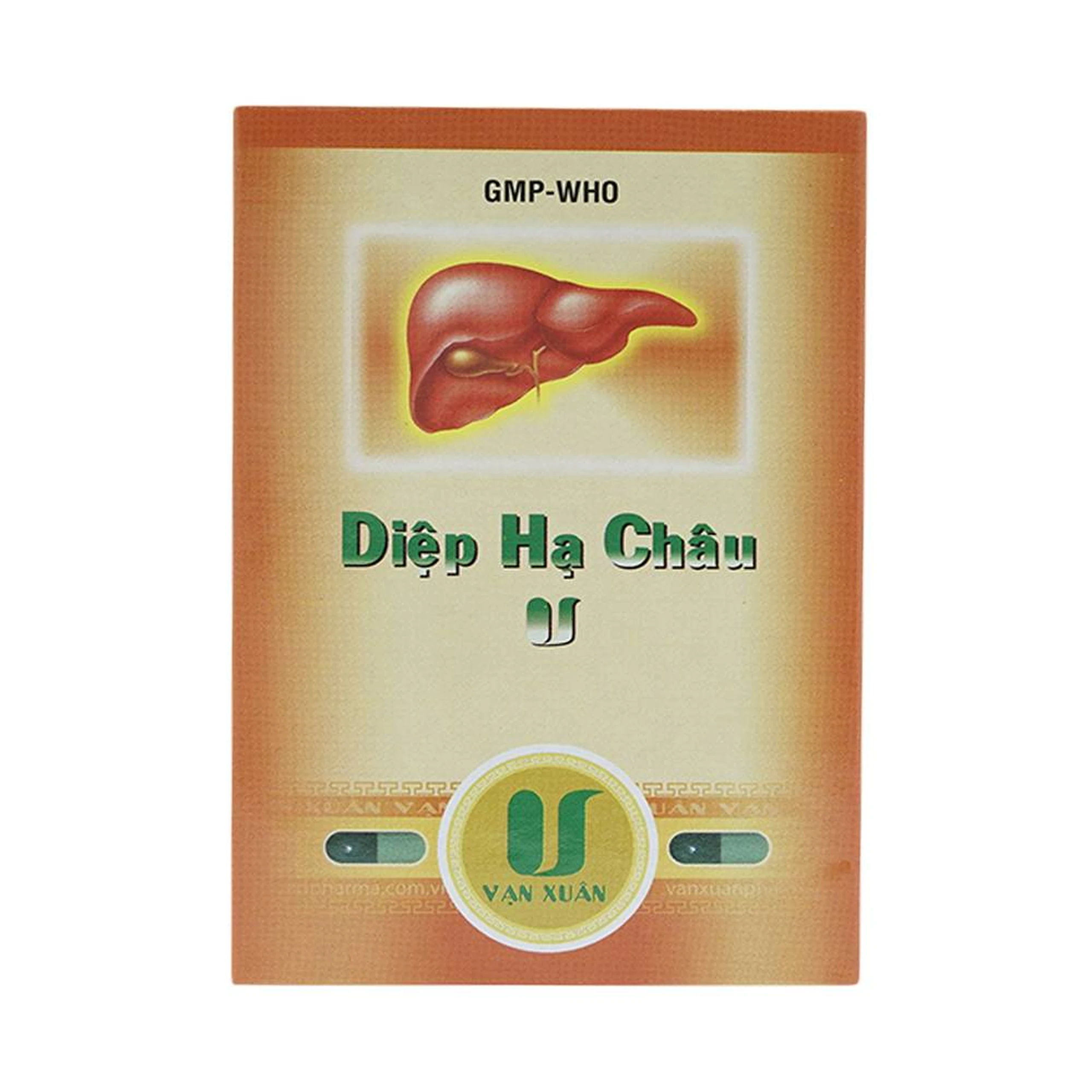Thuốc Diệp Hạ Châu V Vạn Xuân điều trị chứng thấp nhiệt trong viêm gan cấp và mãn (10 vỉ x 10 viên)