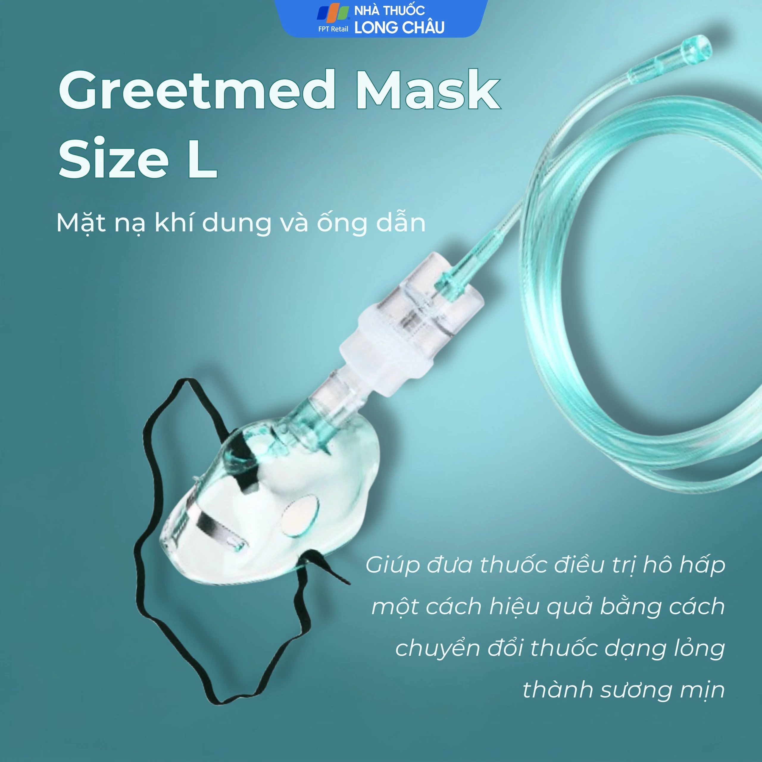 Mặt nạ xông khí dung Greetmed mask size L 2