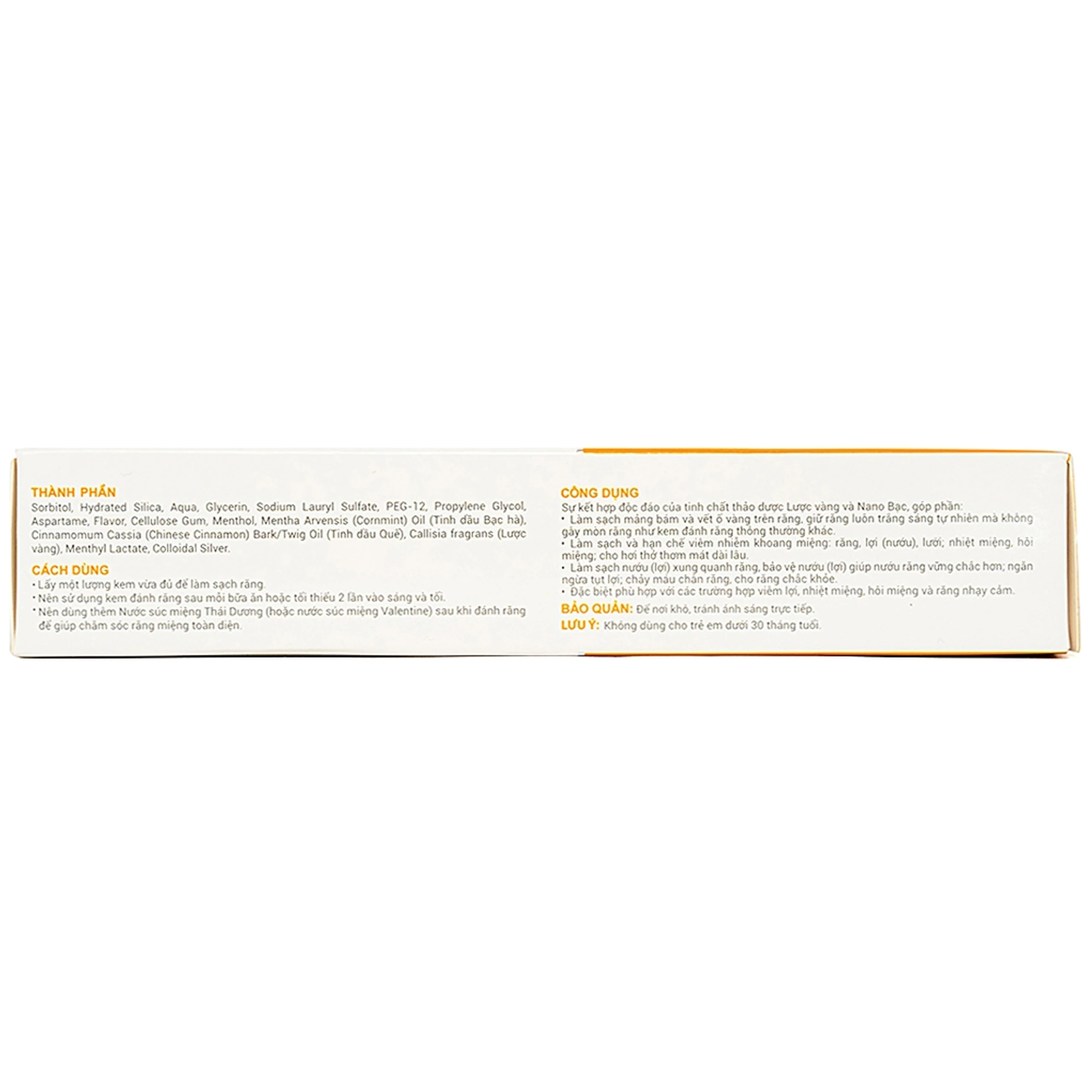 Kem đánh răng dược liệu Thái Dương hạn chế nhiệt miệng, hôi miệng, viêm lợi, răng nhạy cảm (150g)
