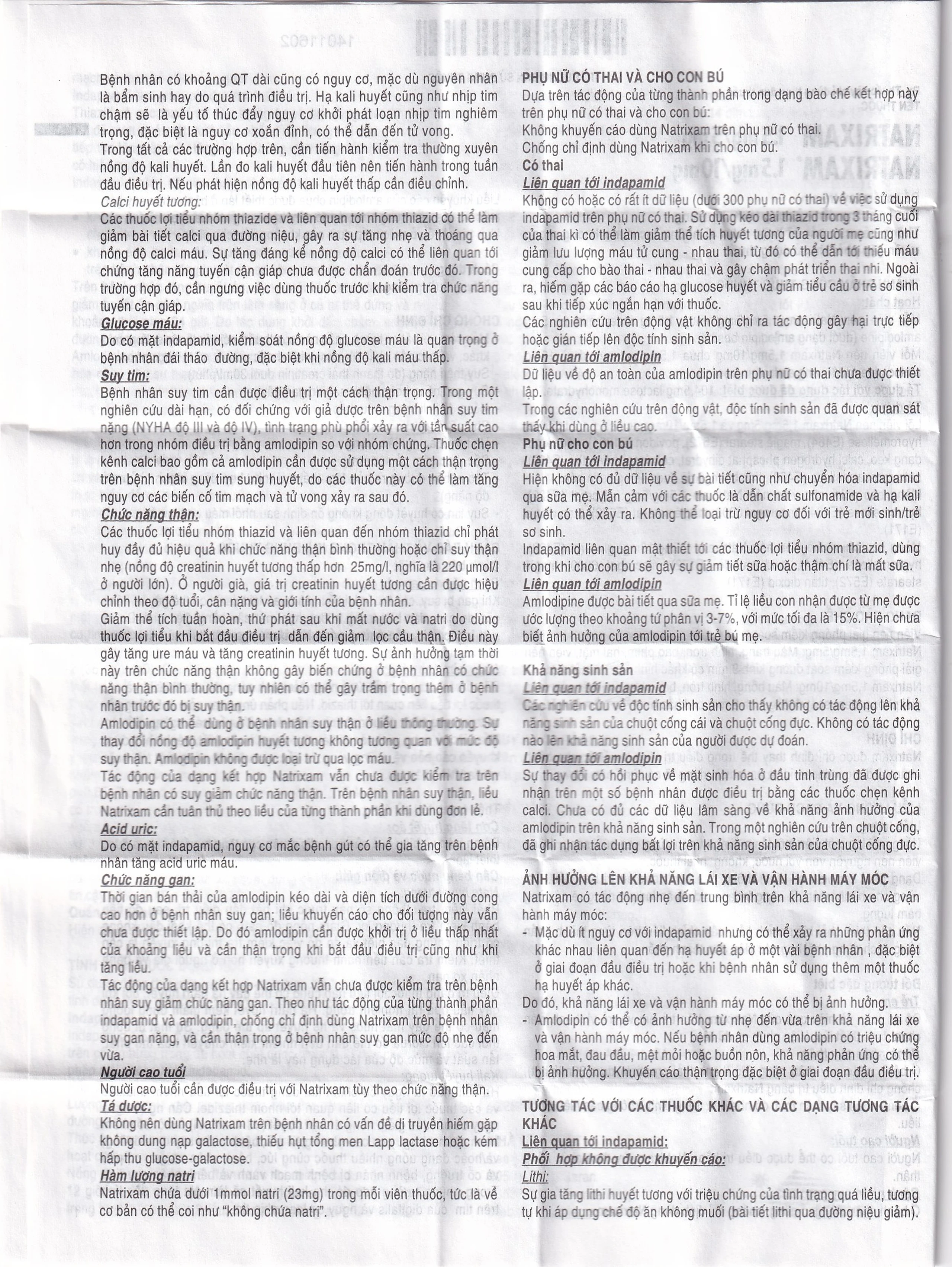 Thuốc Natrixam 1.5mg/5mg LES điều trị tăng huyết áp (30 viên)