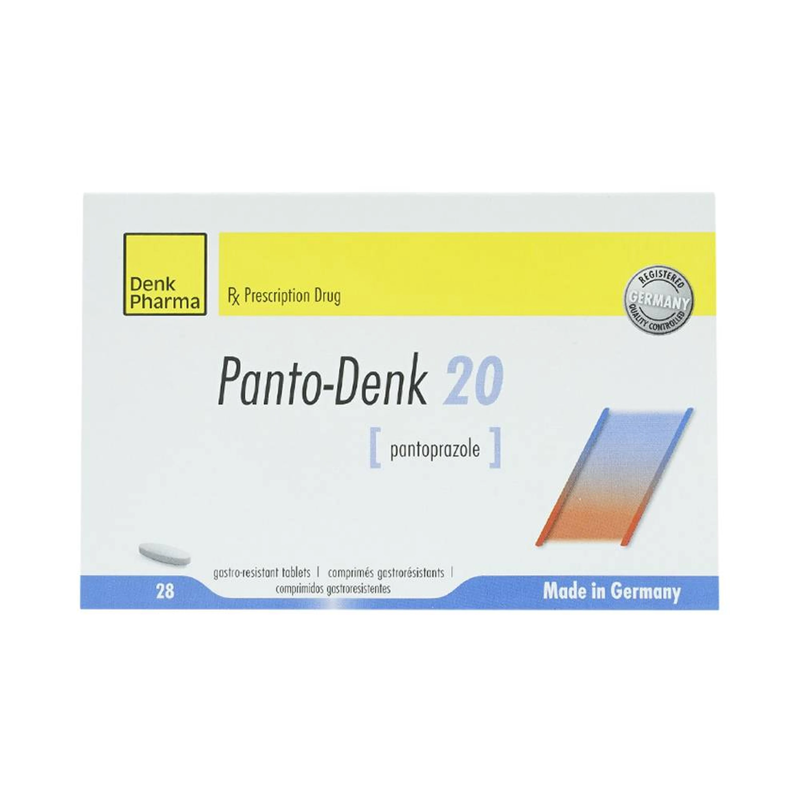 Viên nén Panto-Denk 20 điều trị bệnh trào ngược nhẹ (2 vỉ x 14 viên)
