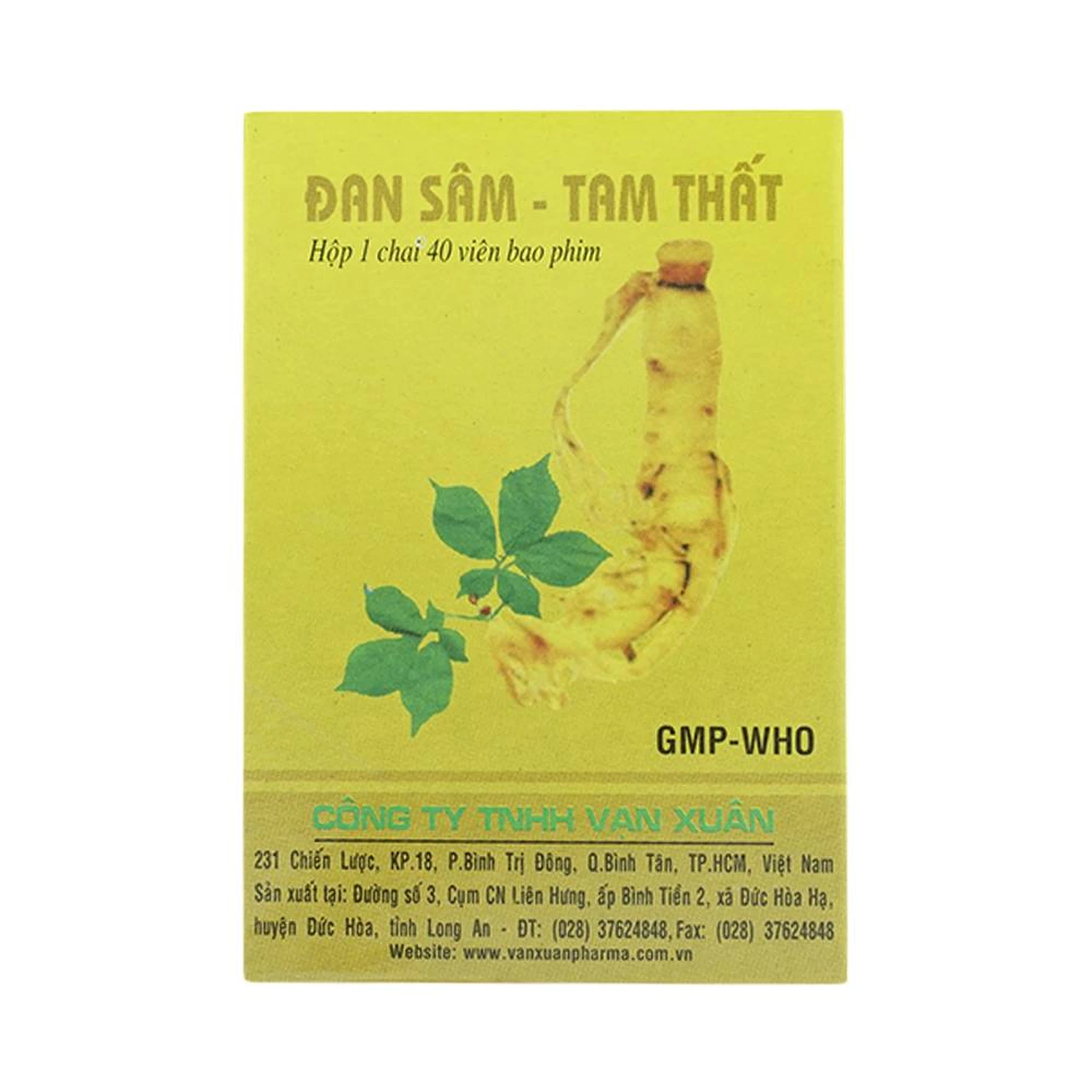 Thuốc Đan Sâm - Tam Thất phòng và trị chứng đau thắt ngực, đau nhói vùng tim do huyết ứ (40 viên)
