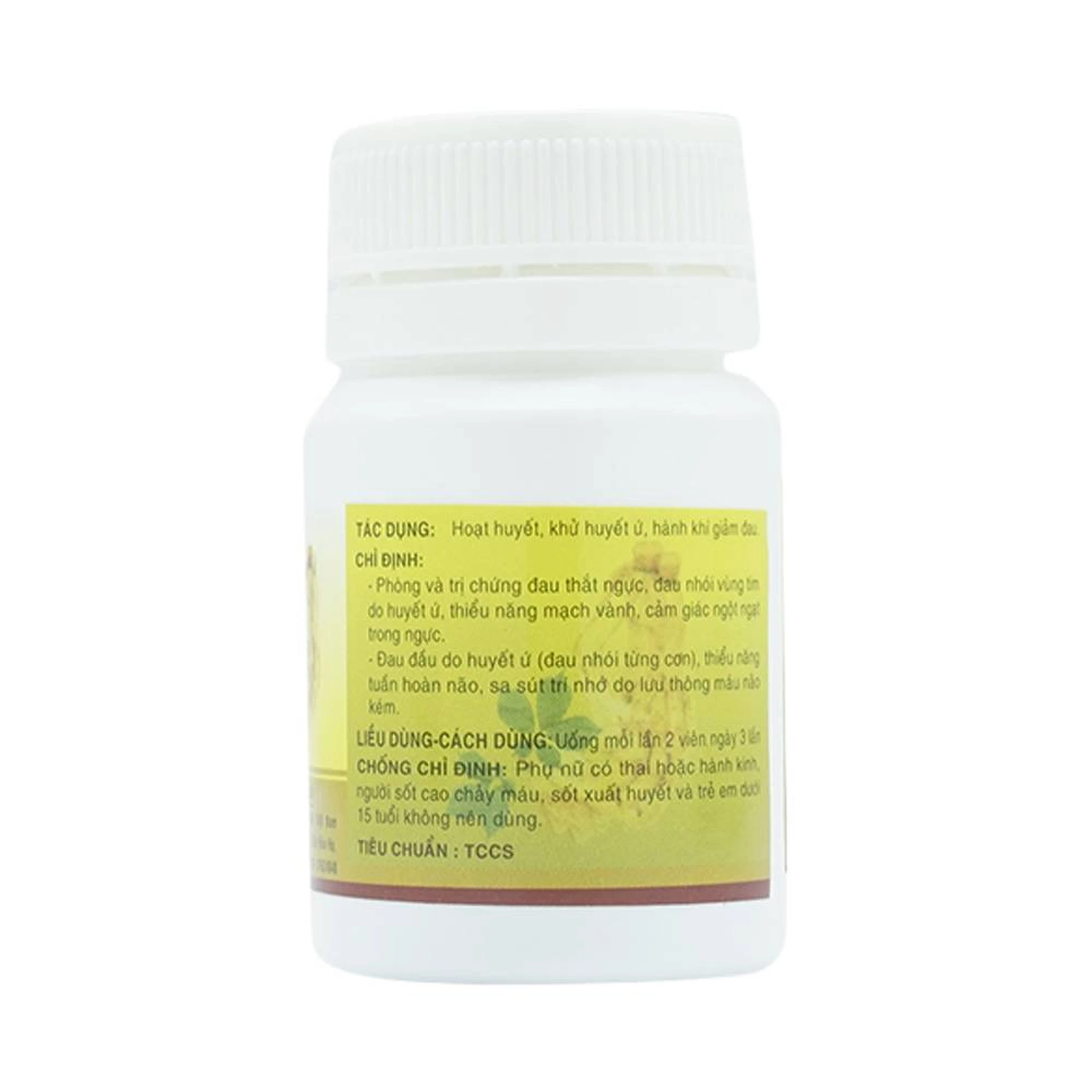 Thuốc Đan Sâm - Tam Thất phòng và trị chứng đau thắt ngực, đau nhói vùng tim do huyết ứ (40 viên)