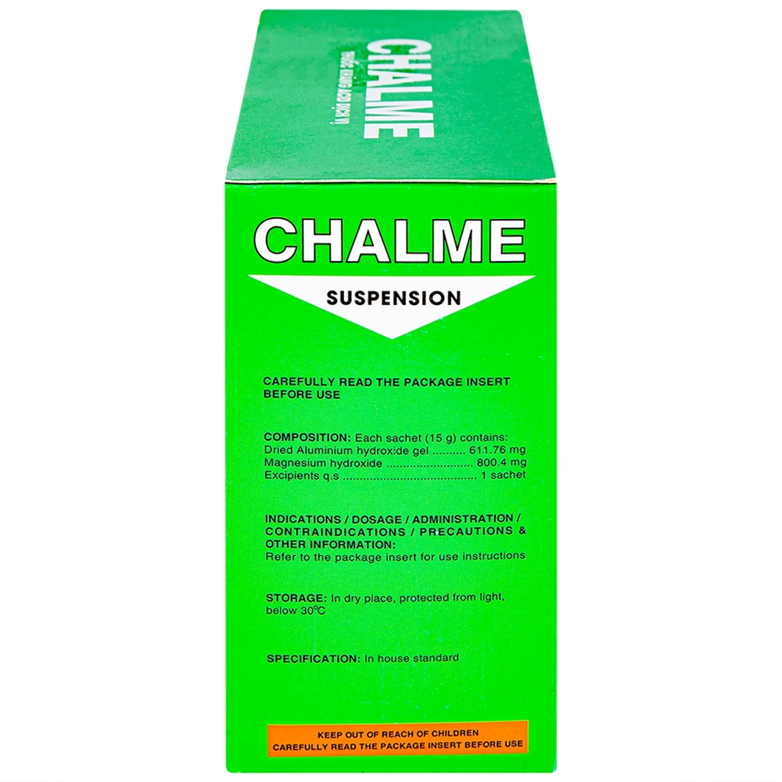 Hỗn dịch uống Chalme Davipharm điều trị viêm loét dạ dày (20 gói x 15g)
