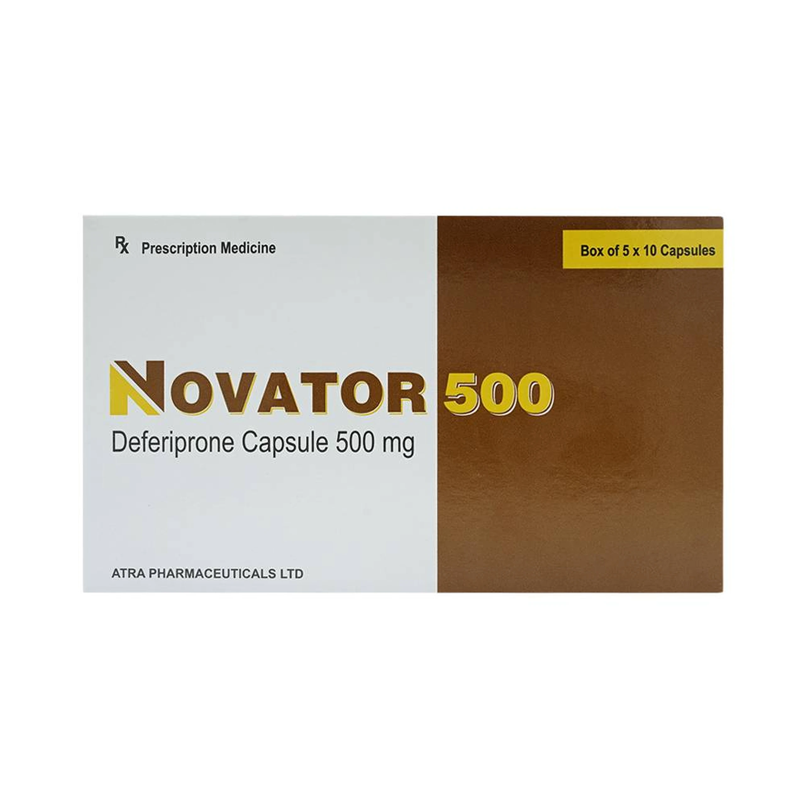 Thuốc Novator 500 Atra điều trị thiếu máu (5 vỉ x 10 viên)