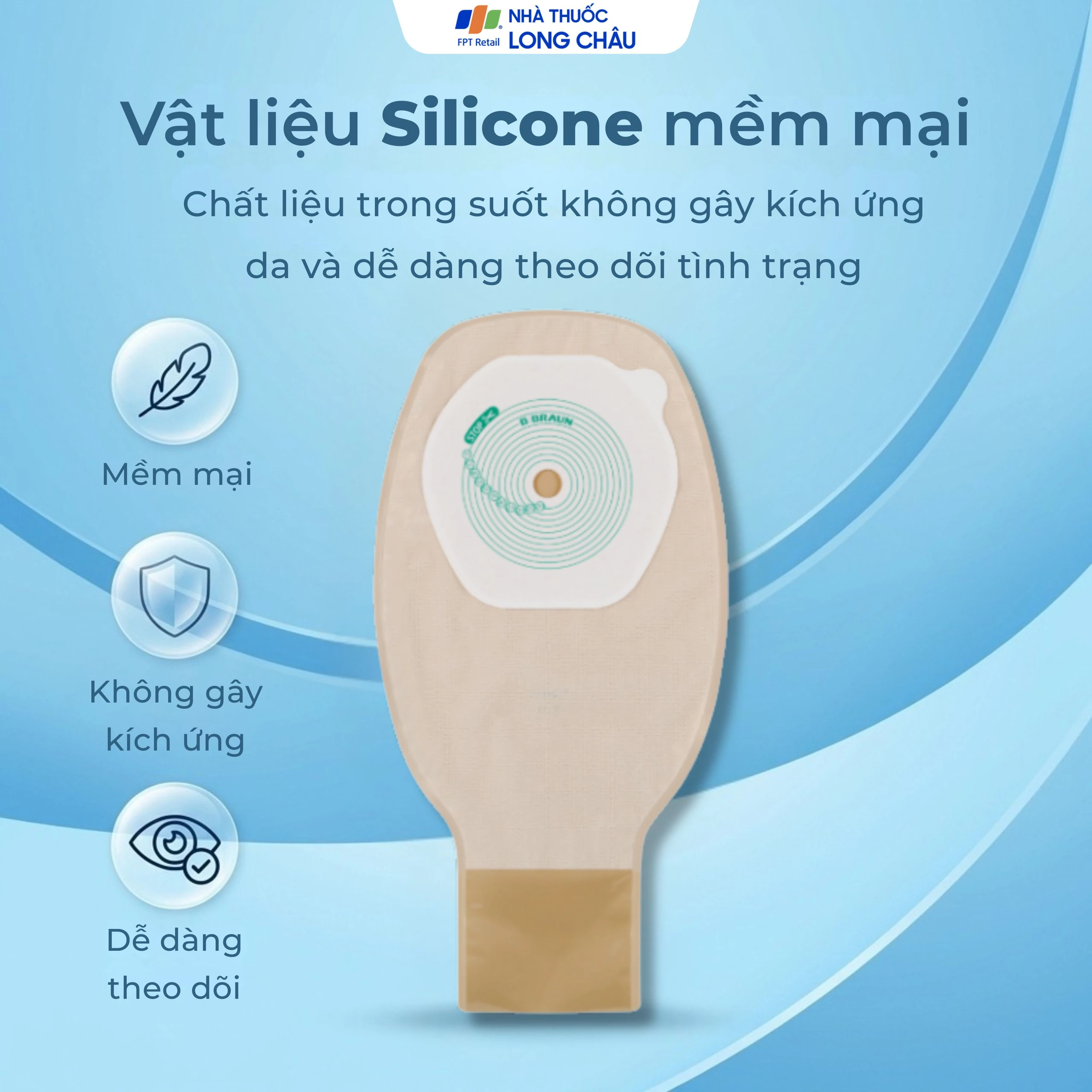 Túi hậu môn B.Braun Proxima 1 mảnh, loại xả (30 túi) 5