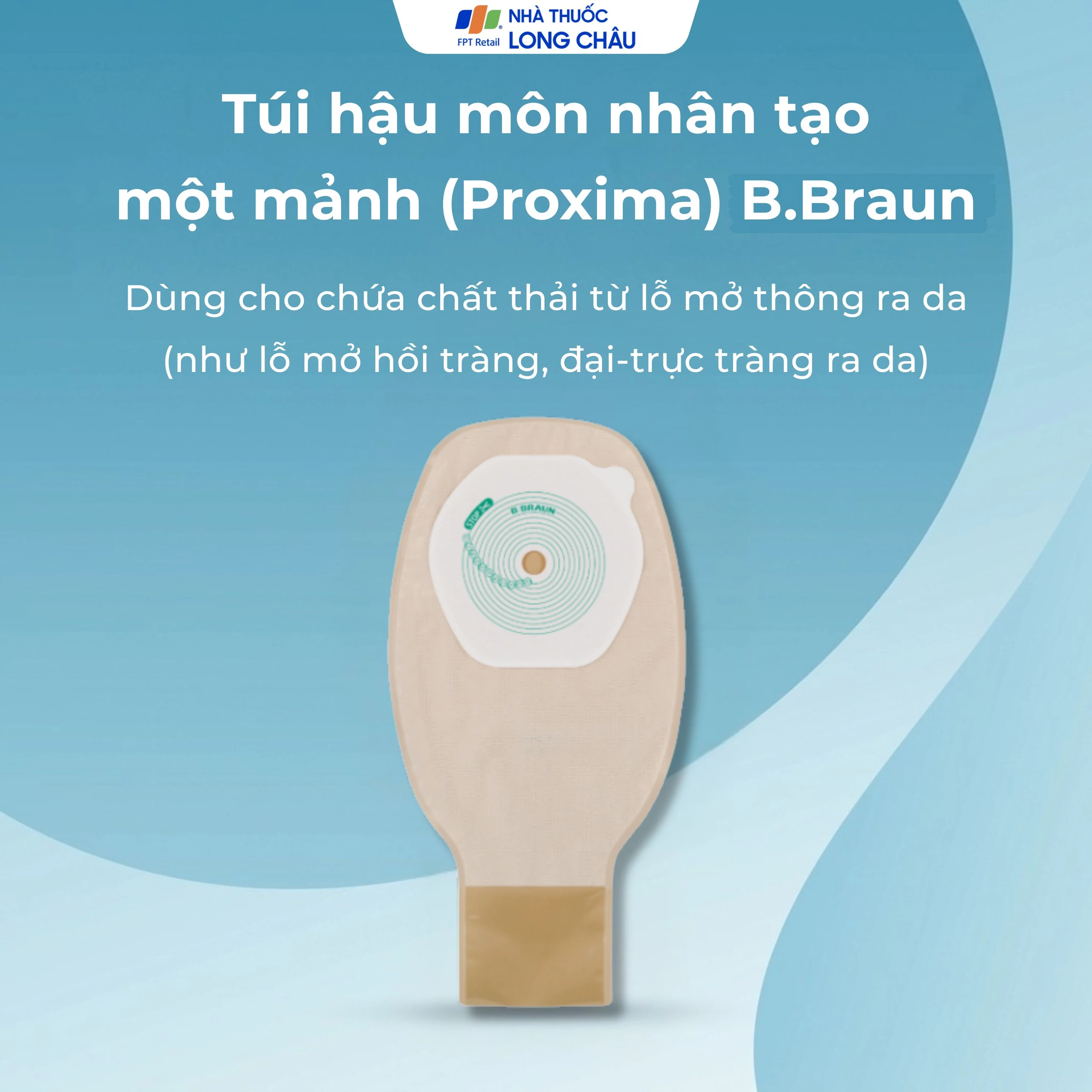 Túi hậu môn B.Braun Proxima 1 mảnh, loại xả (30 túi) 2