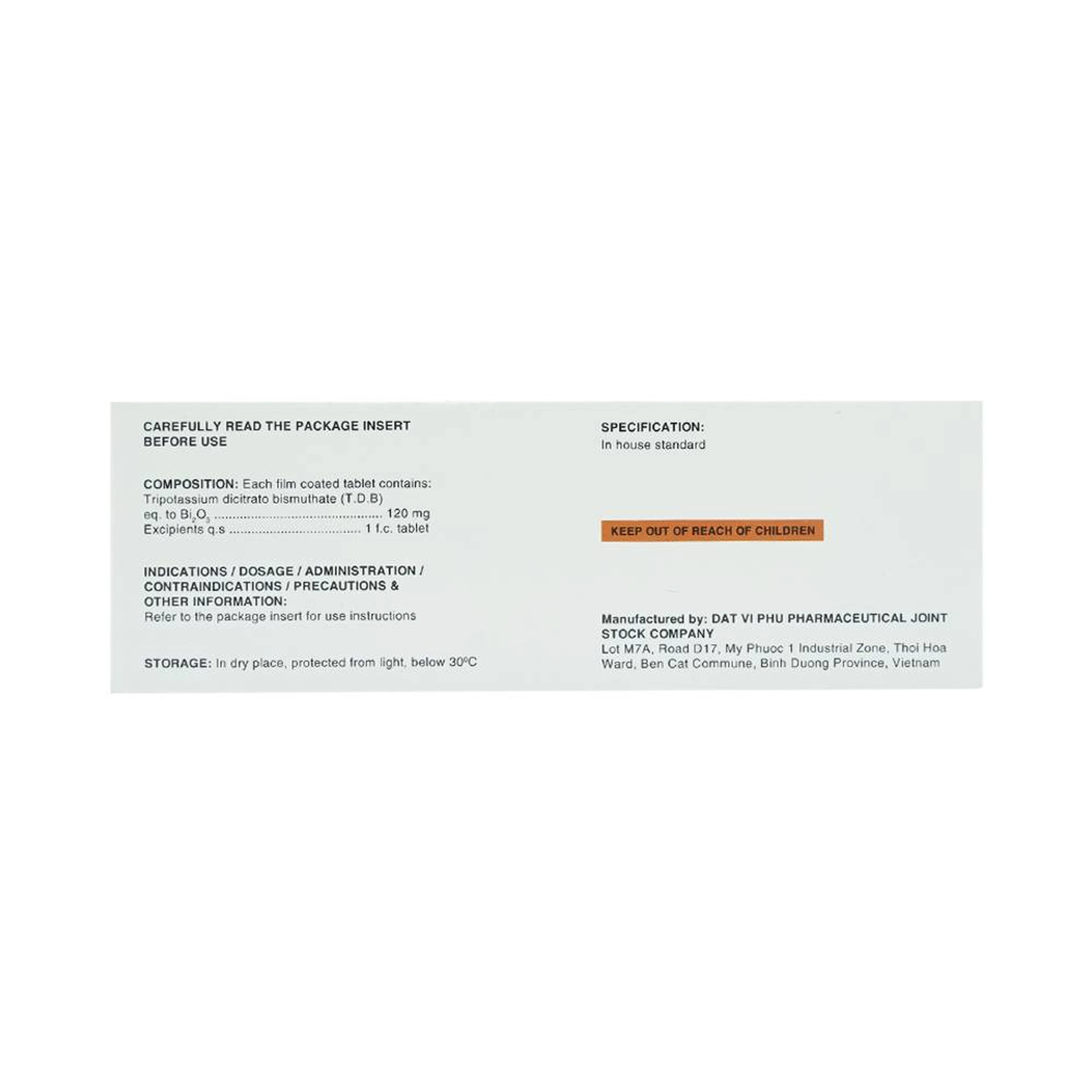 Thuốc Bisnol Davipharm điều trị loét ở dạ dày, tá tràng (6 vỉ x 10 viên)