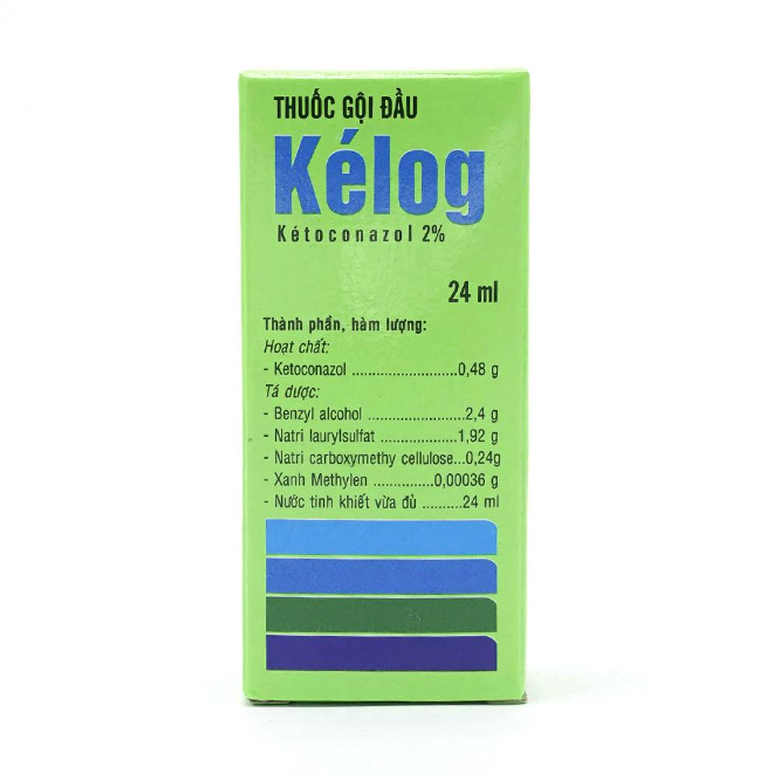 Thuốc gội đầu Kelog Việt Phúc điều trị gàu, nấm tóc, viêm ngứa và bong vảy da đầu (24ml)