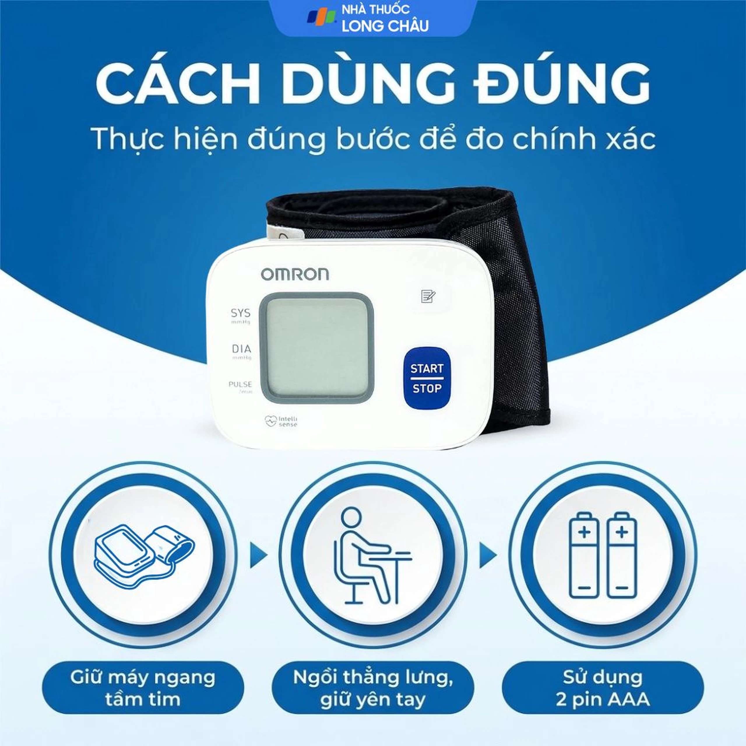 Máy đo huyết áp cổ tay Omron HEM 6161 hỗ trợ đo huyết áp, nhịp tim 5