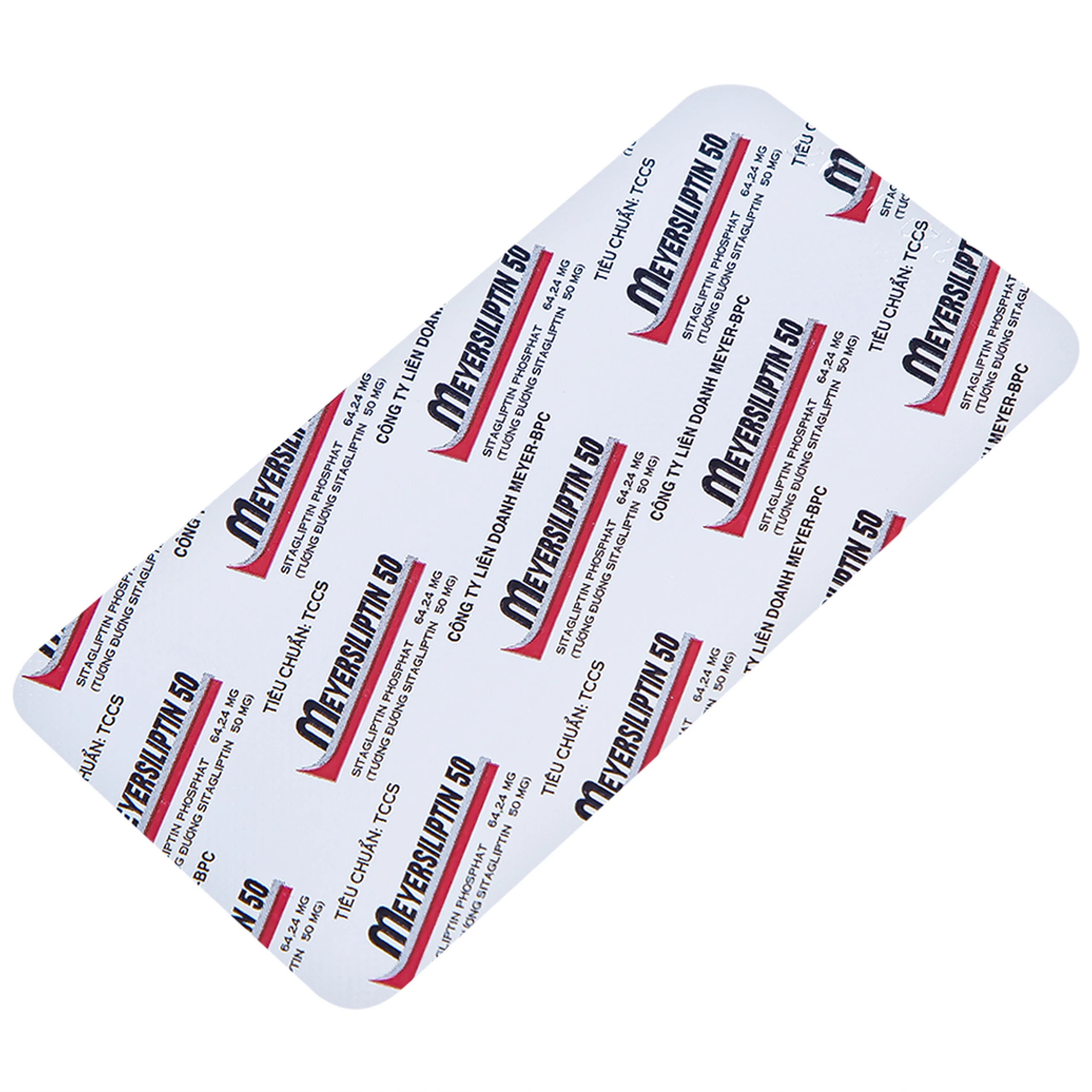 Viên nén Meyersiliptin 50 Meyer - BPC hỗ trợ chế độ ăn kiêng, kiểm soát đường huyết (3 vỉ x 10 viên)